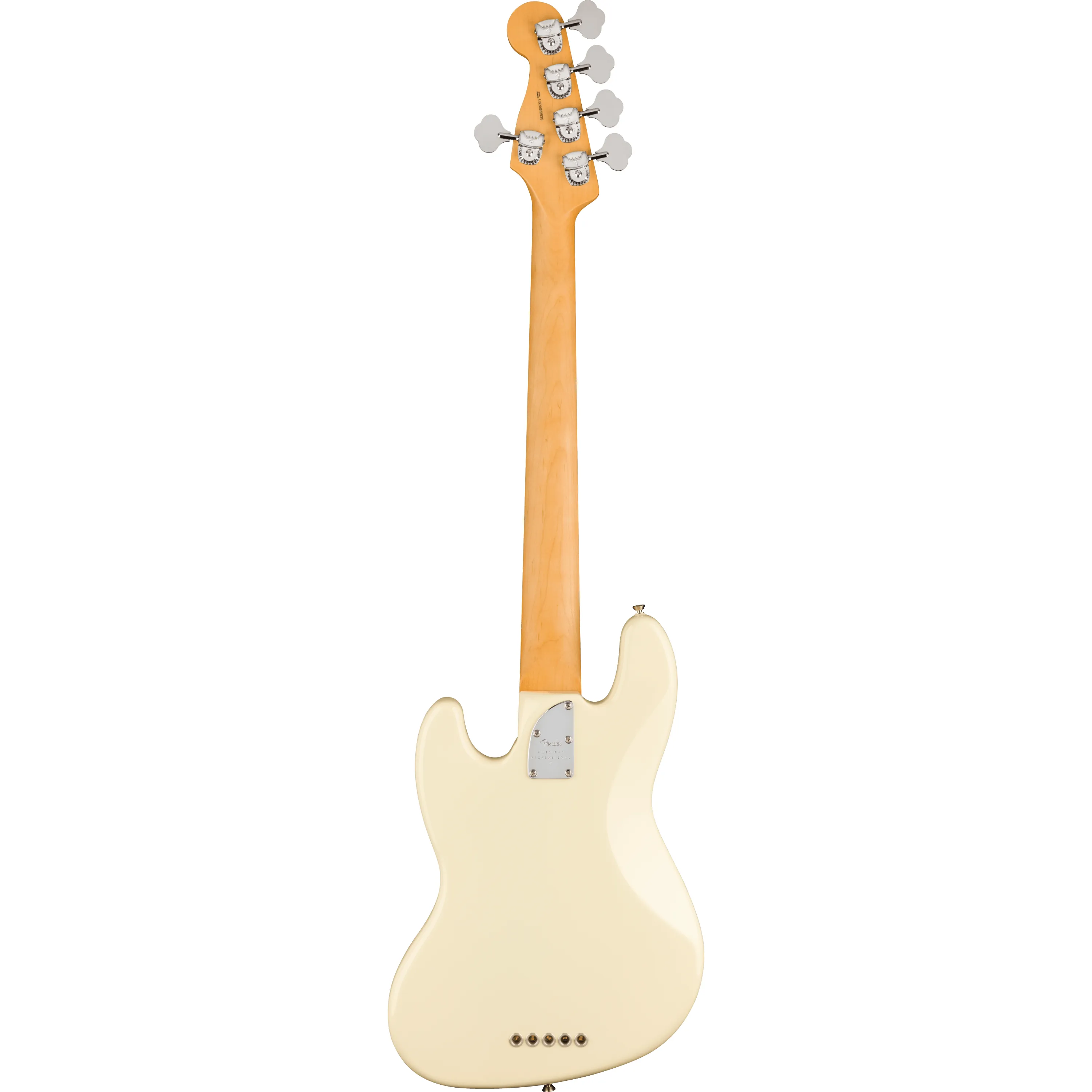 Fender American Professional II Jazz Bass V RW Olympic White back view
