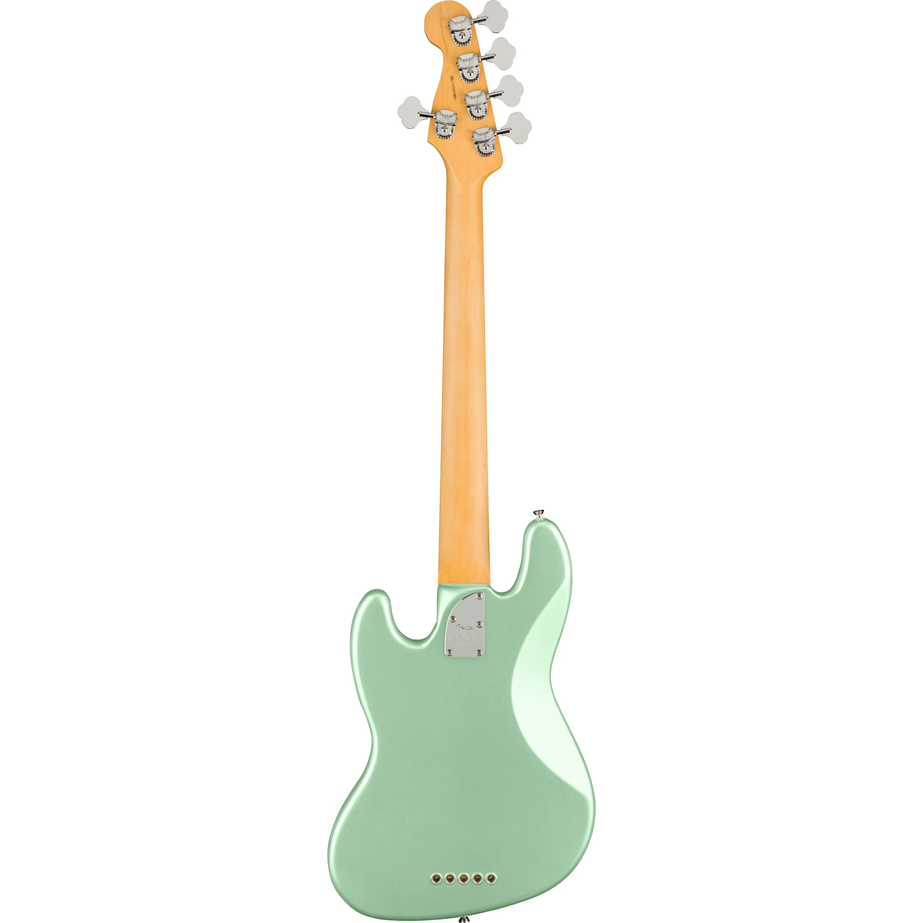 Fender American Professional II Jazz Bass V MN Mystic Surf Green back view