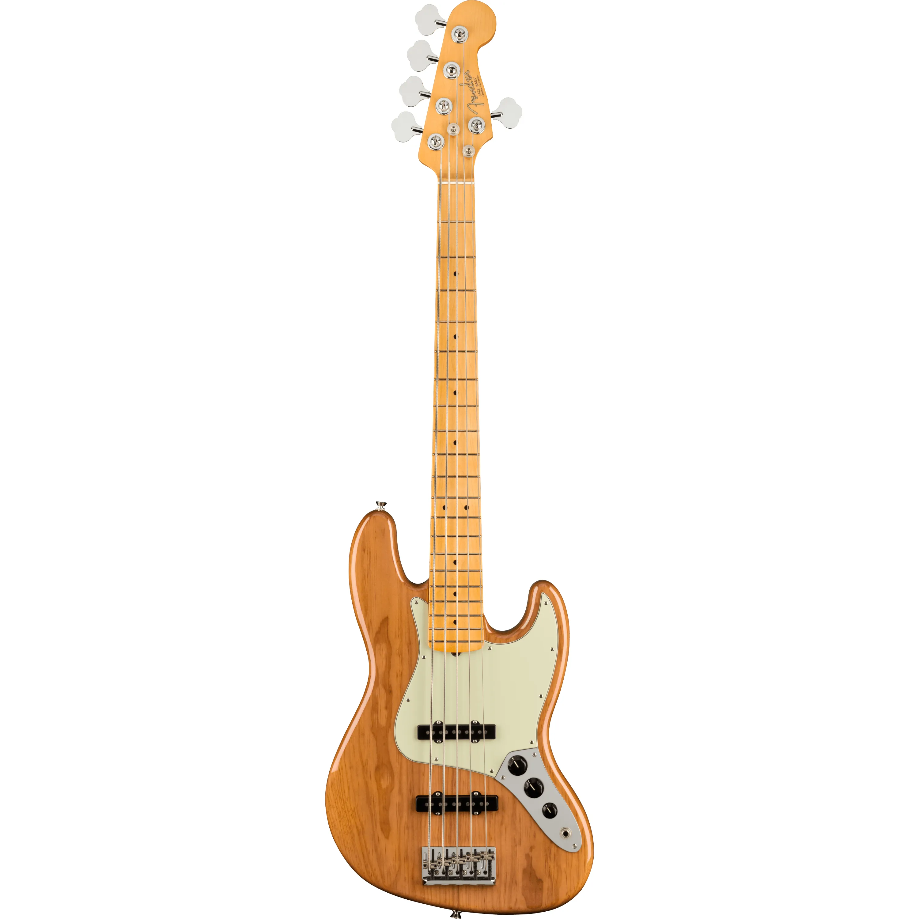 Fender American Professional II Jazz Bass V MN Natural front view