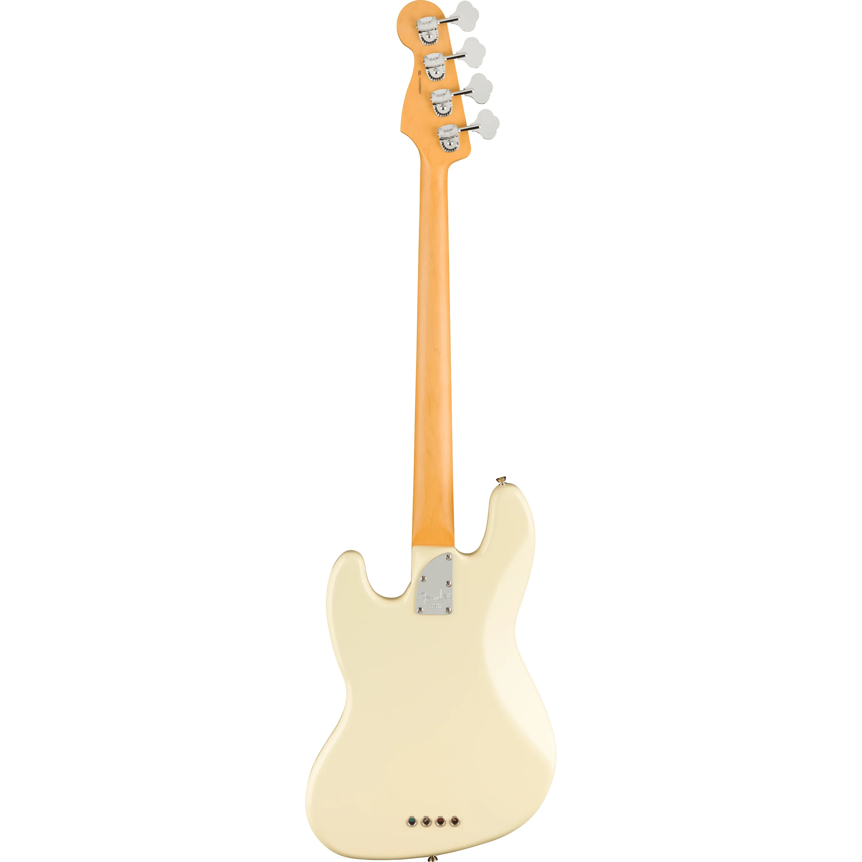 Fender American Professional II Jazz Bass Fretless RW Olympic White back view