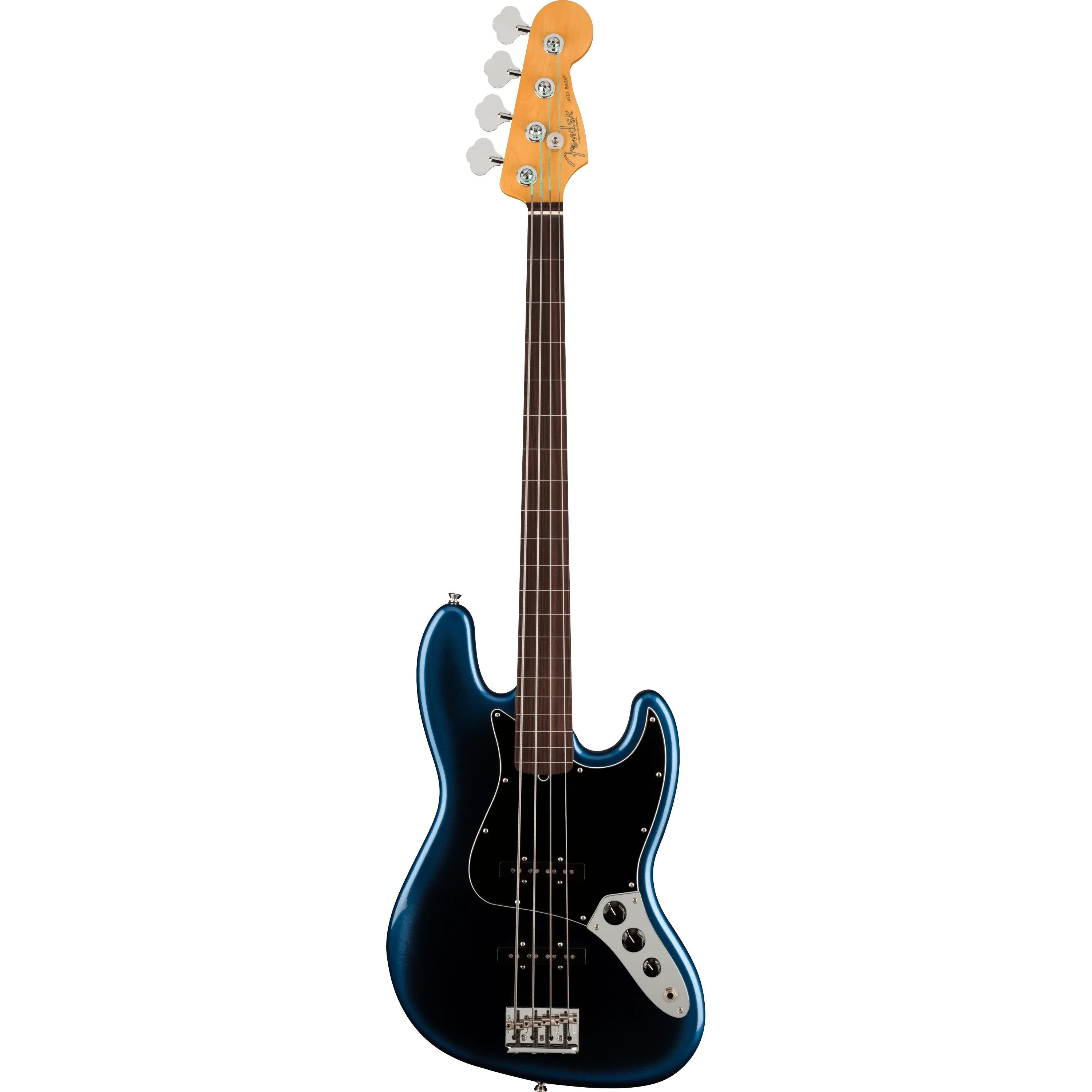 Fender American Professional II Jazz Bass Fretless RW Dark Night front view