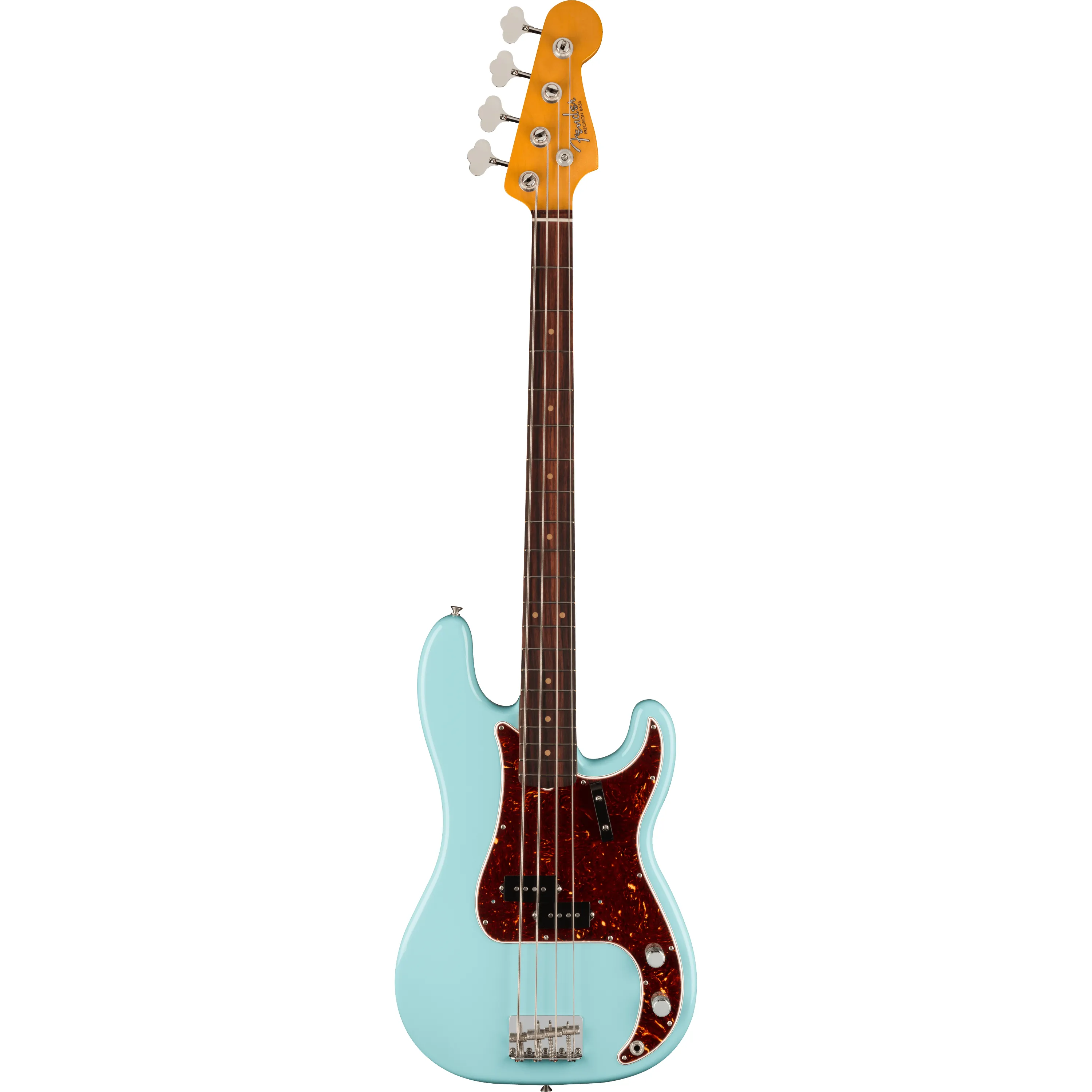 Fender American Vintage II 1960 Precision Bass RW Daphne Blue front view