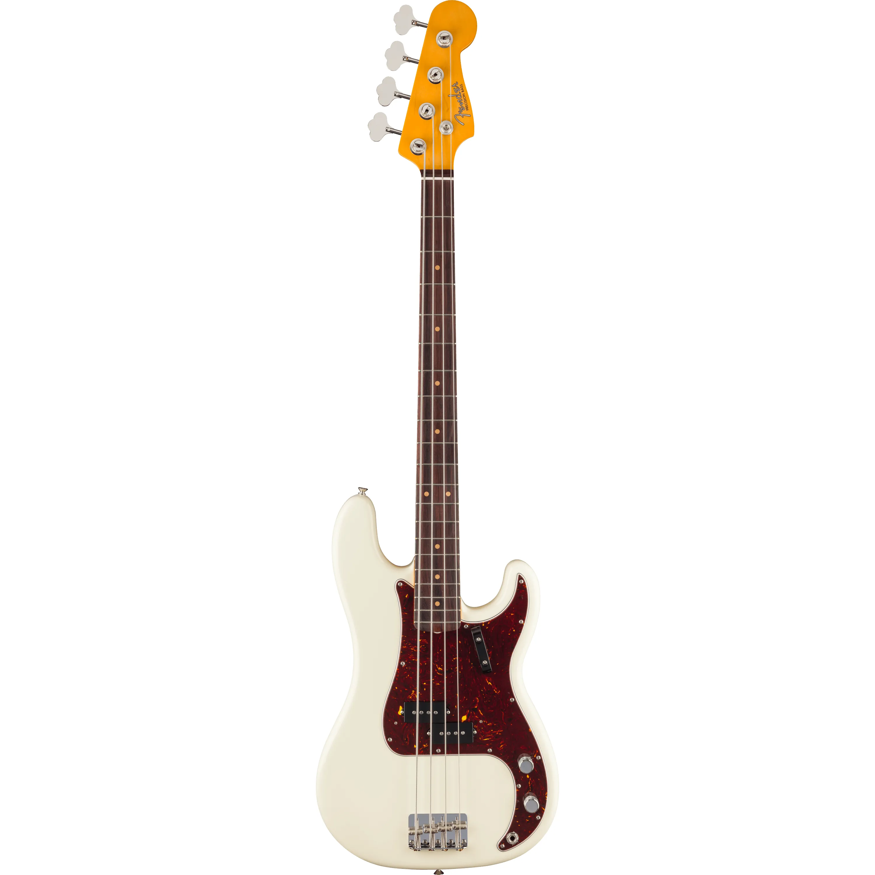 Fender American Vintage II 1960 Precision Bass RW Olympic White front view