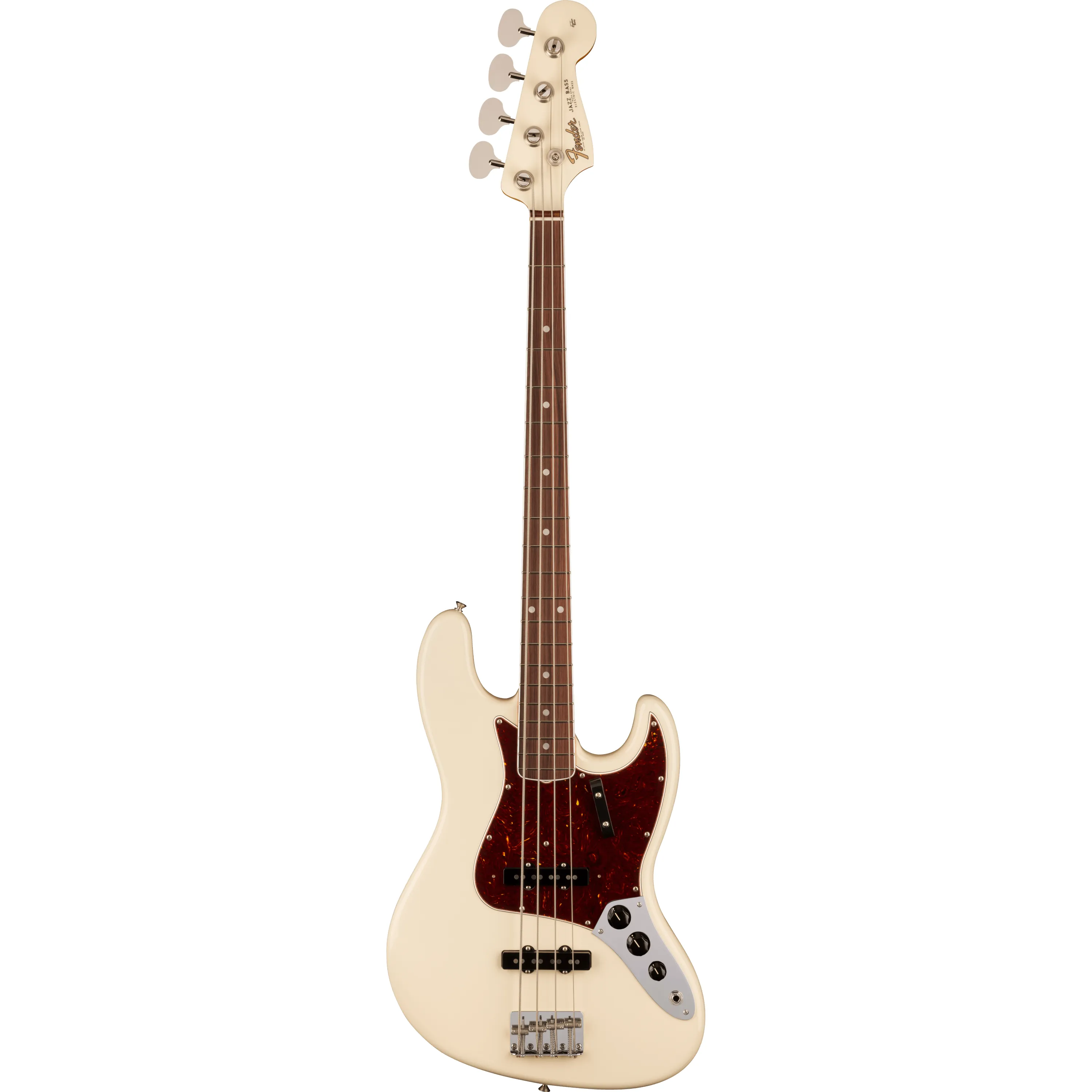 Fender American Vintage II 1966 Jazz Bass RW Olympic White front view
