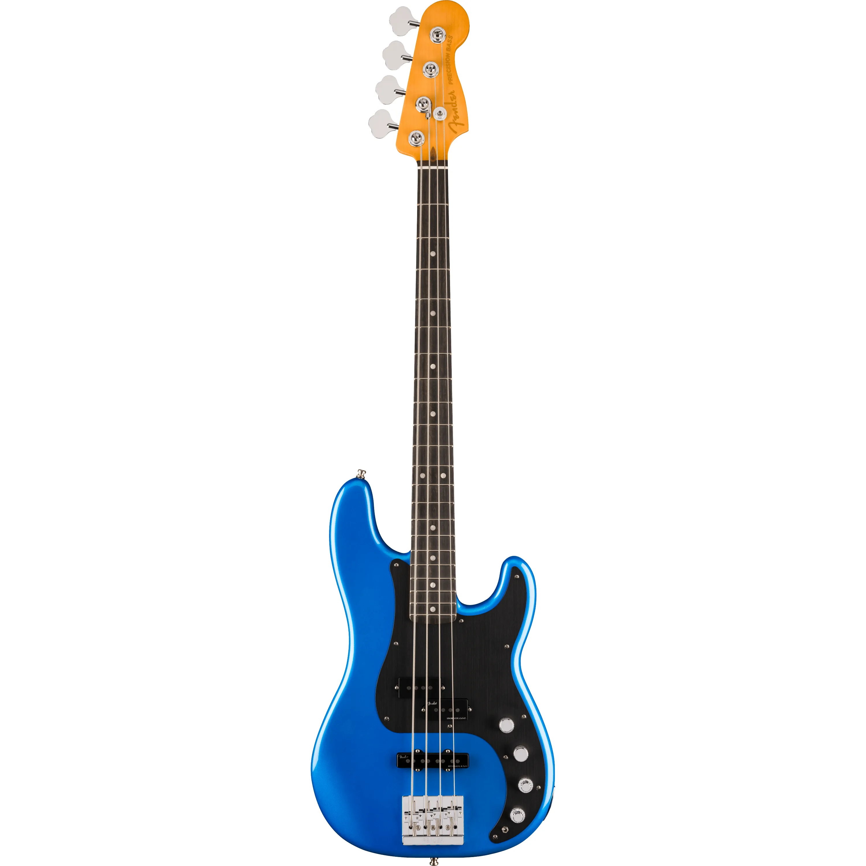 Fender American Ultra II Precision Bass EB Noble Blue front view