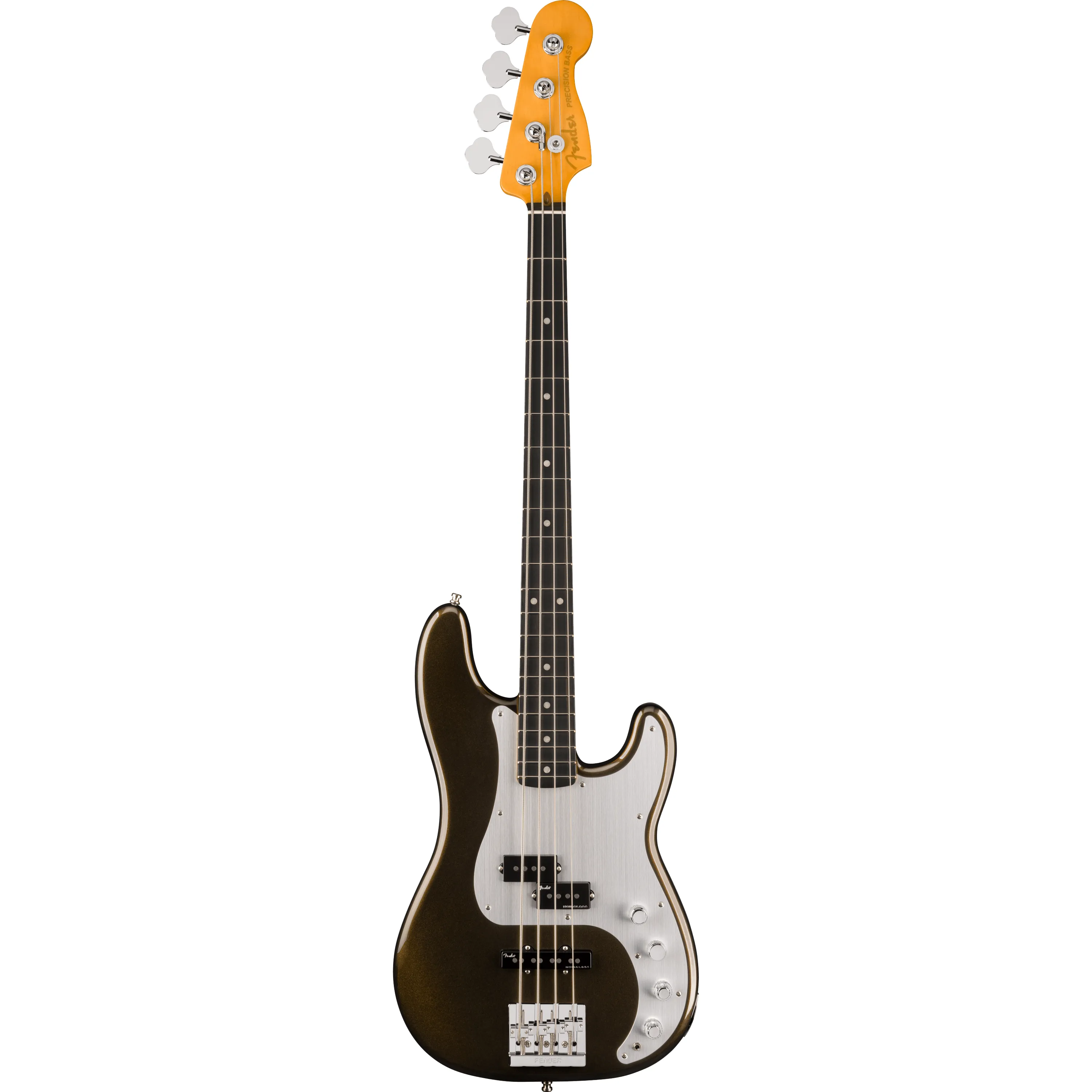 Fender American Ultra II Precision Bass EB Texas Tea front view