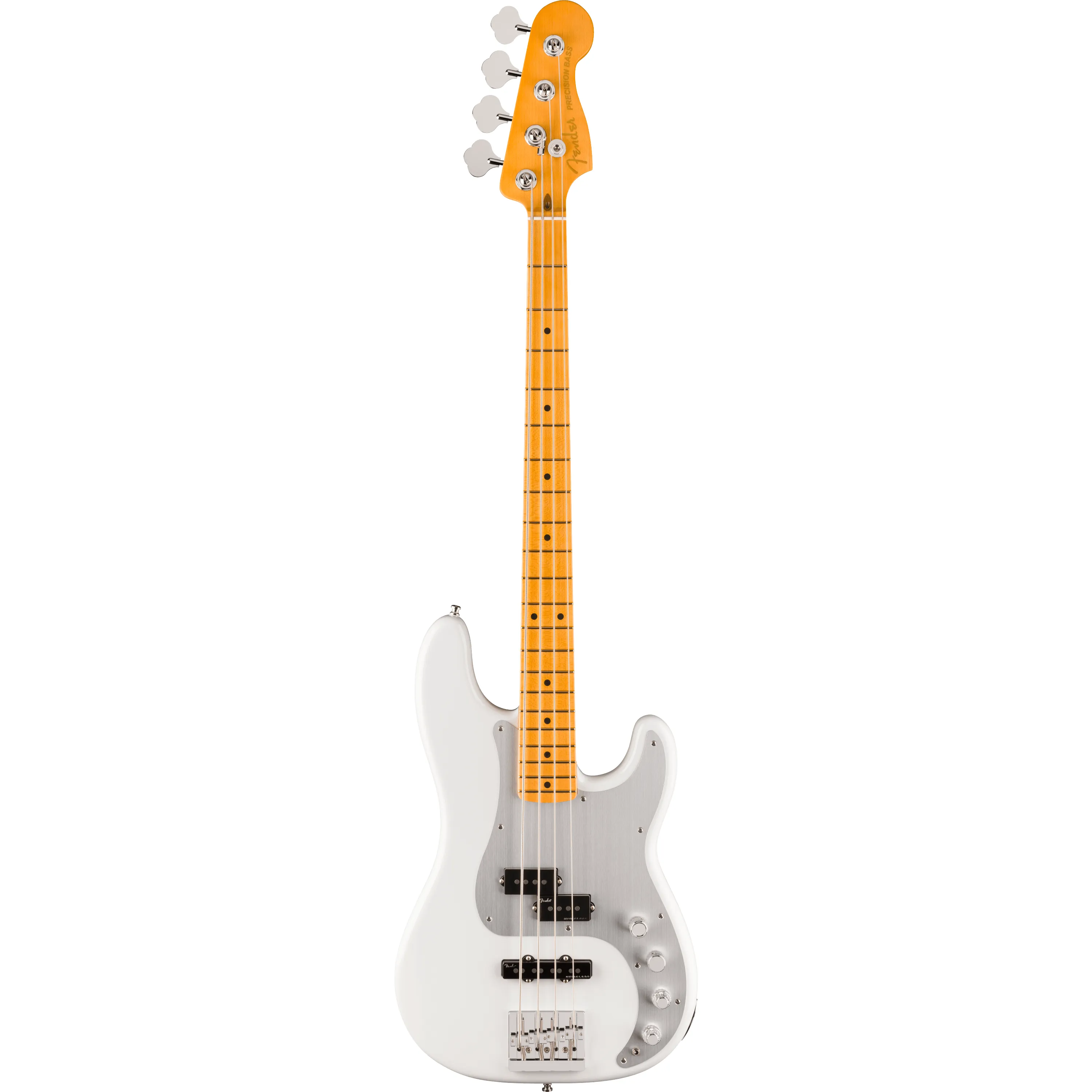 Fender American Ultra II Precision Bass MN Avalanche front view