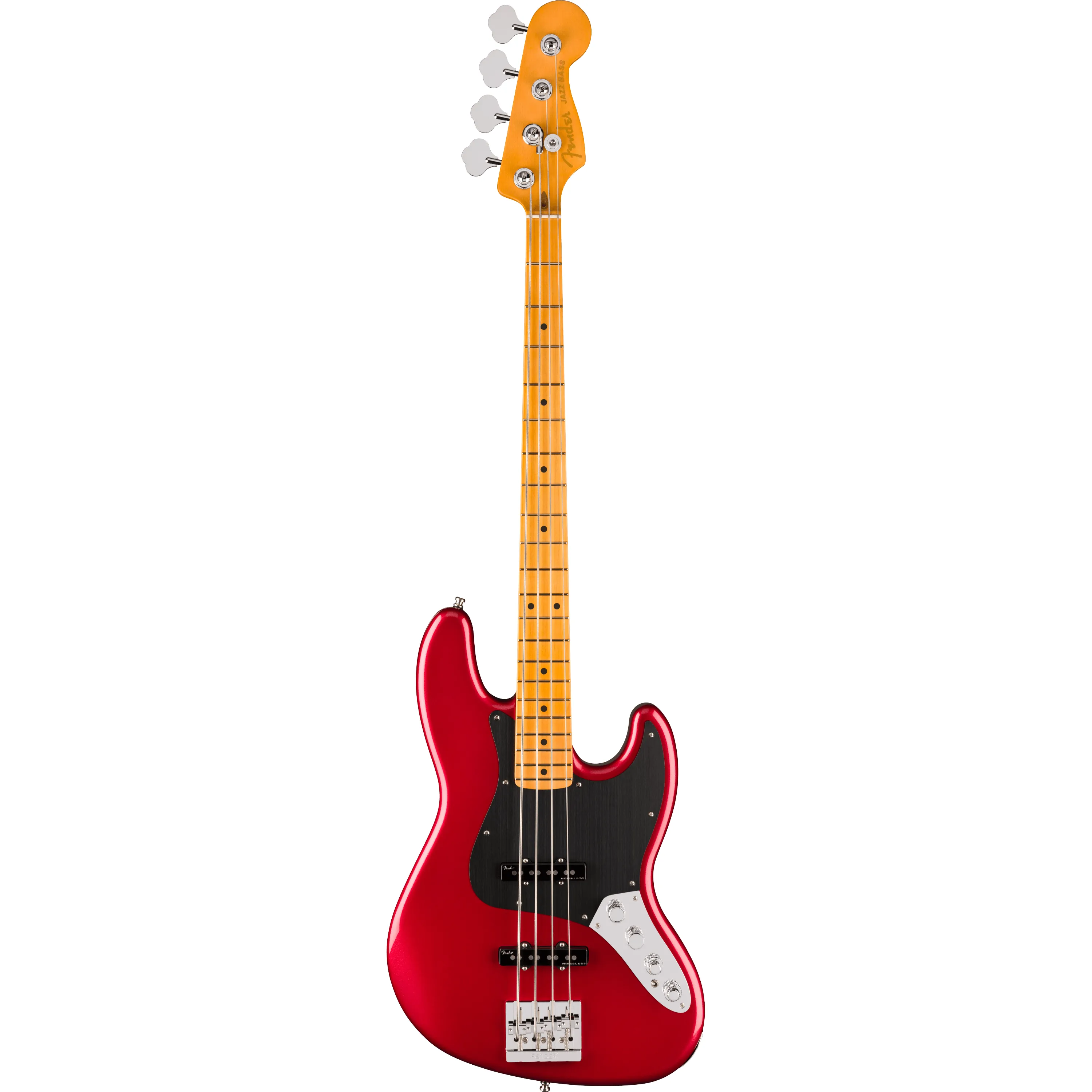 Fender American Ultra II Jazz Bass MN Sinister Red front view
