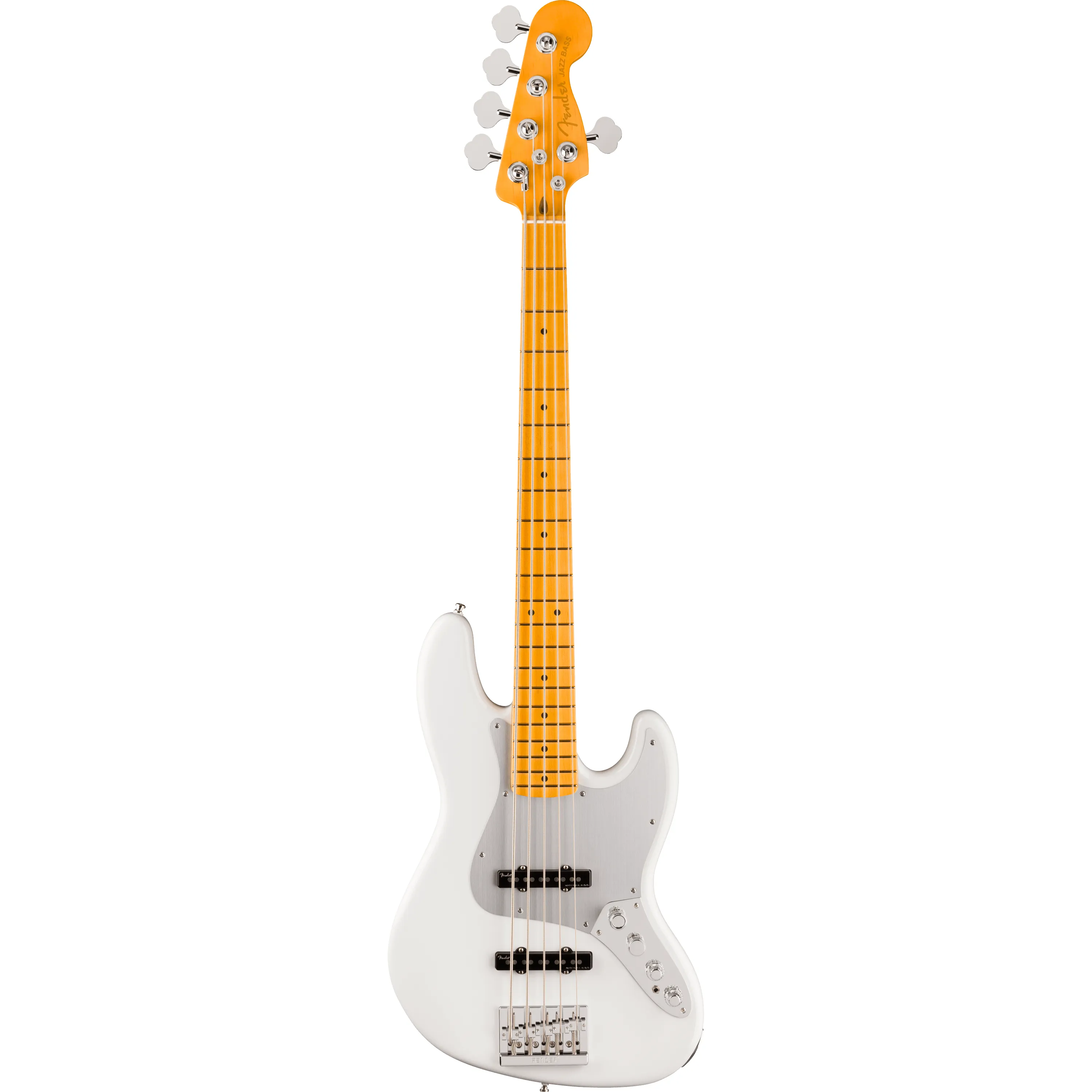 Fender American Ultra II Jazz Bass V MN Avalanche front view