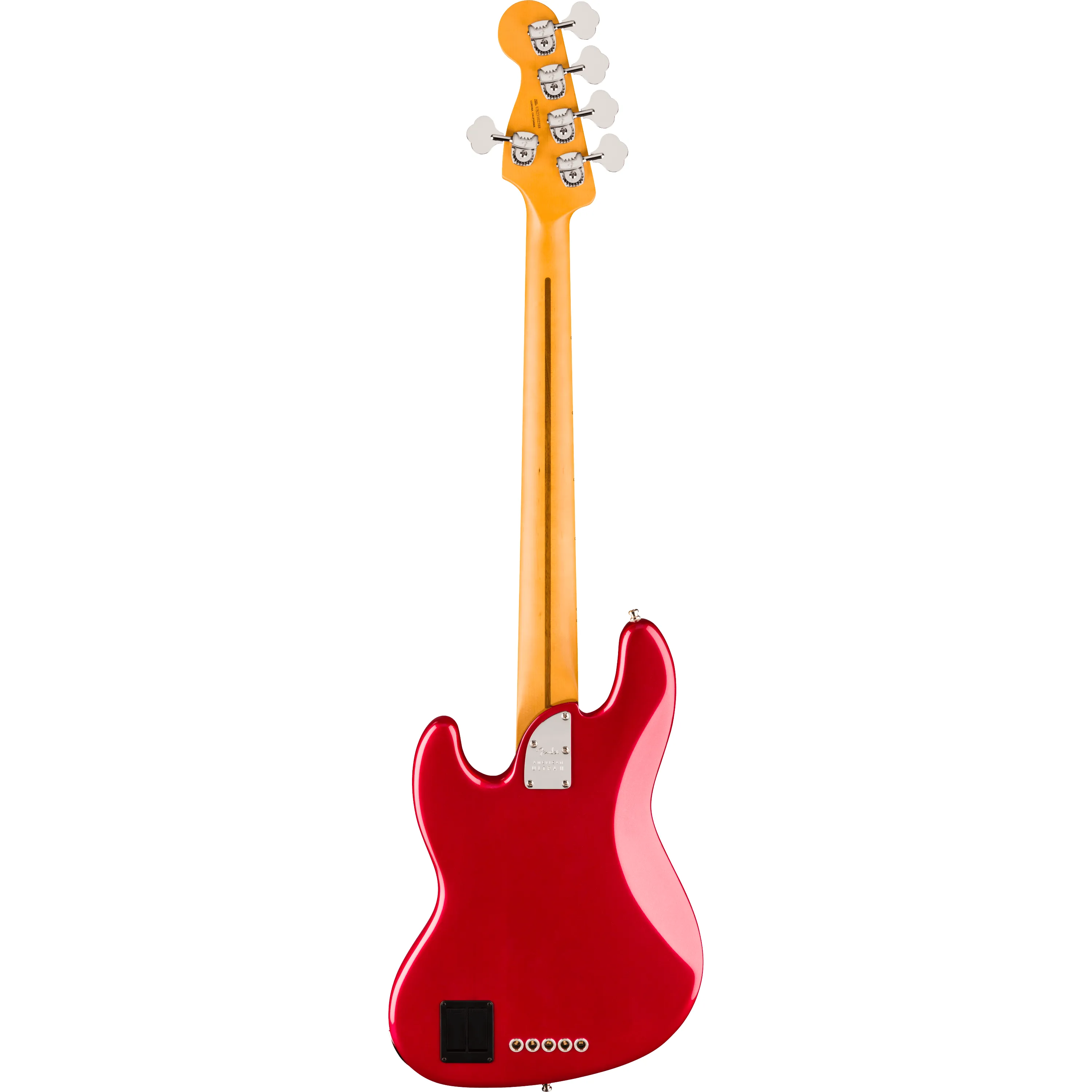 Fender American Ultra II Jazz Bass V MN Sinister Red back view
