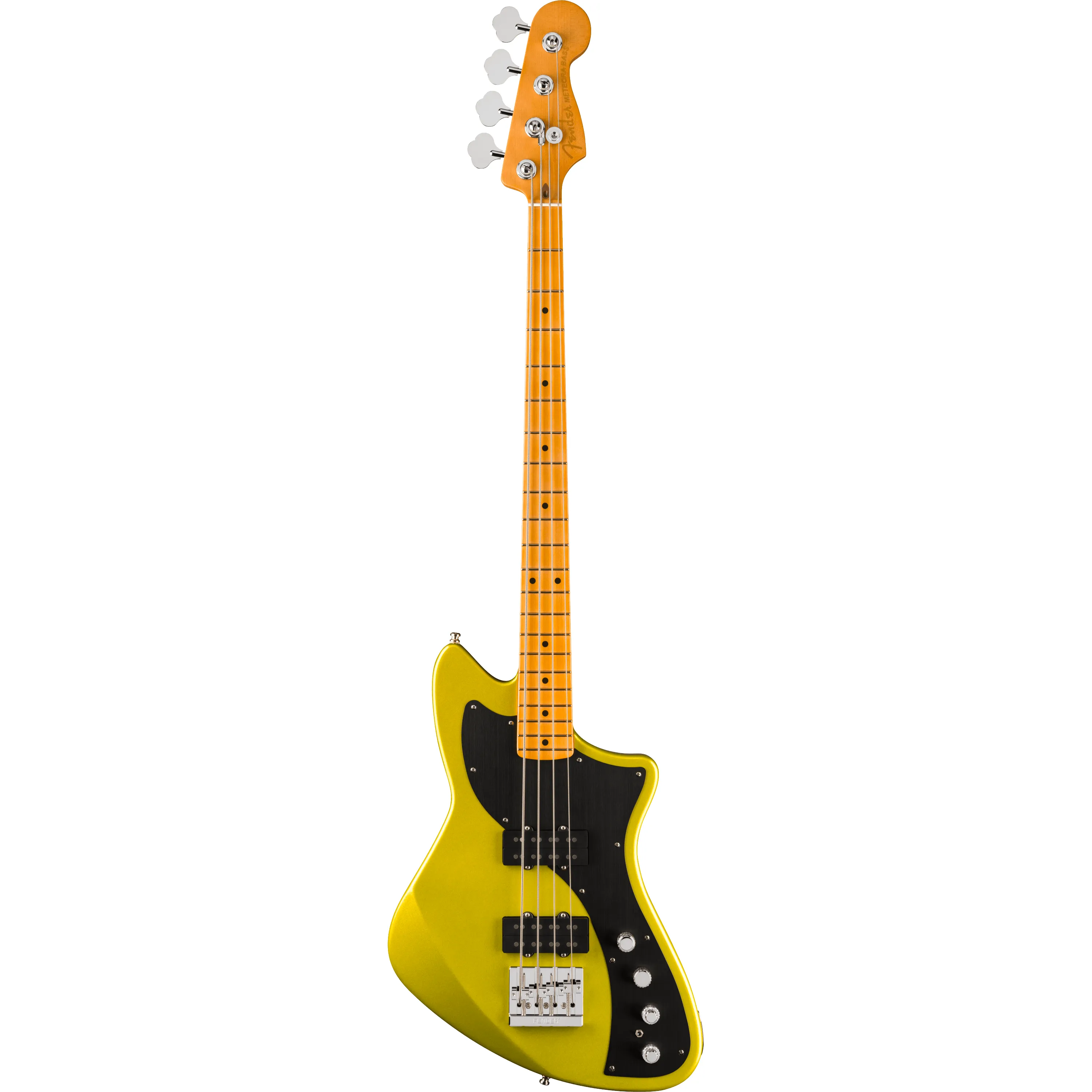 Fender American Ultra II Meteora Bass MN Solar Flare front view