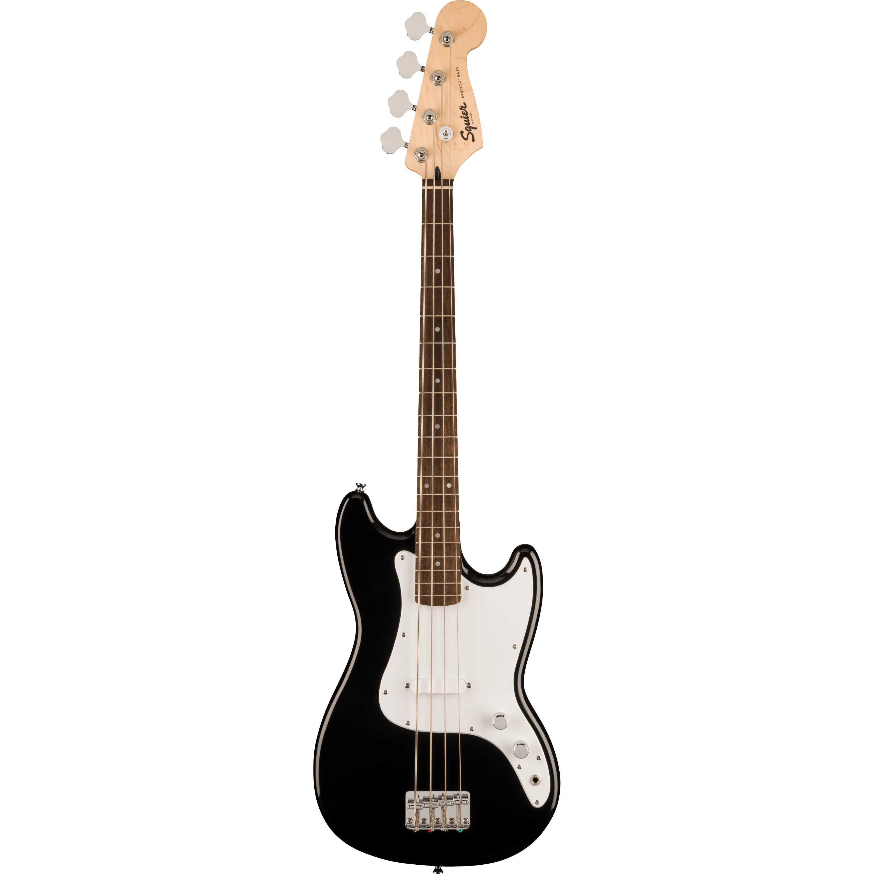 Squier Sonic Bronco Bass IL Black front view