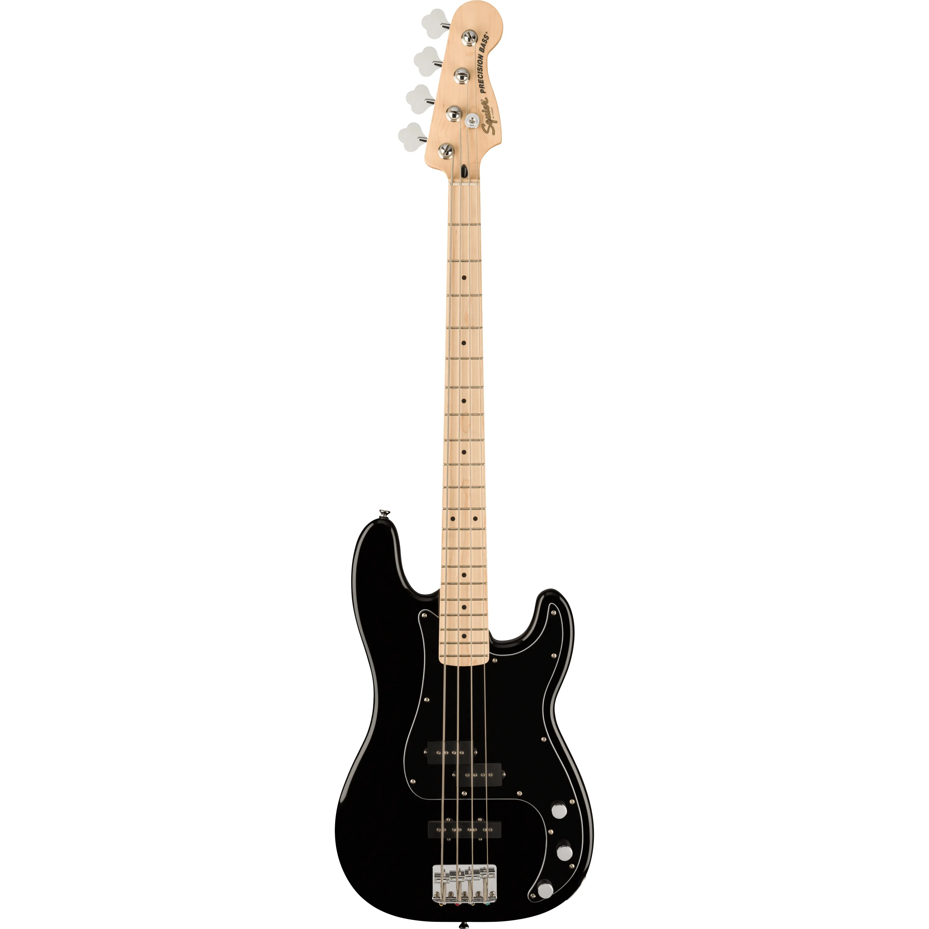 Squier Affinity Precision Bass PJ MN Black front view