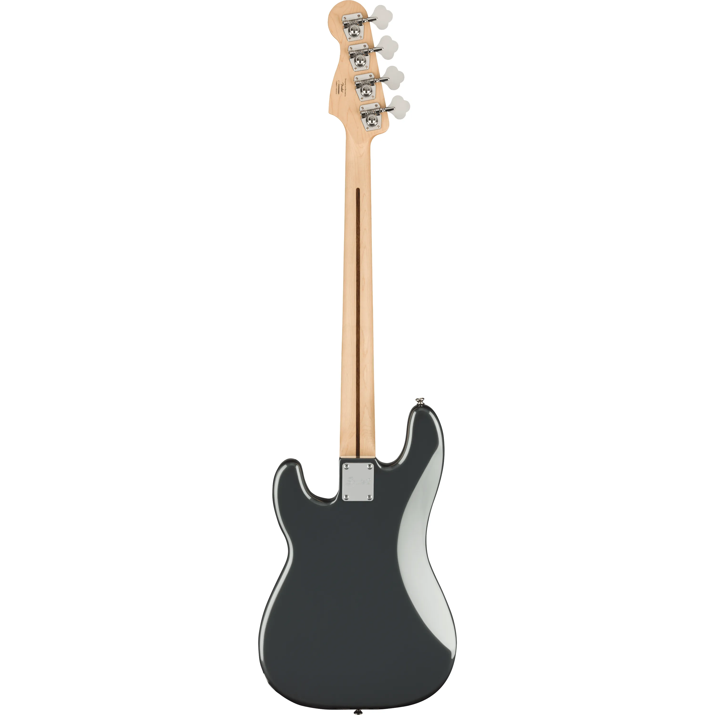 Squier Affinity Precision Bass PJ IL Charcoal Frost Metallic back view