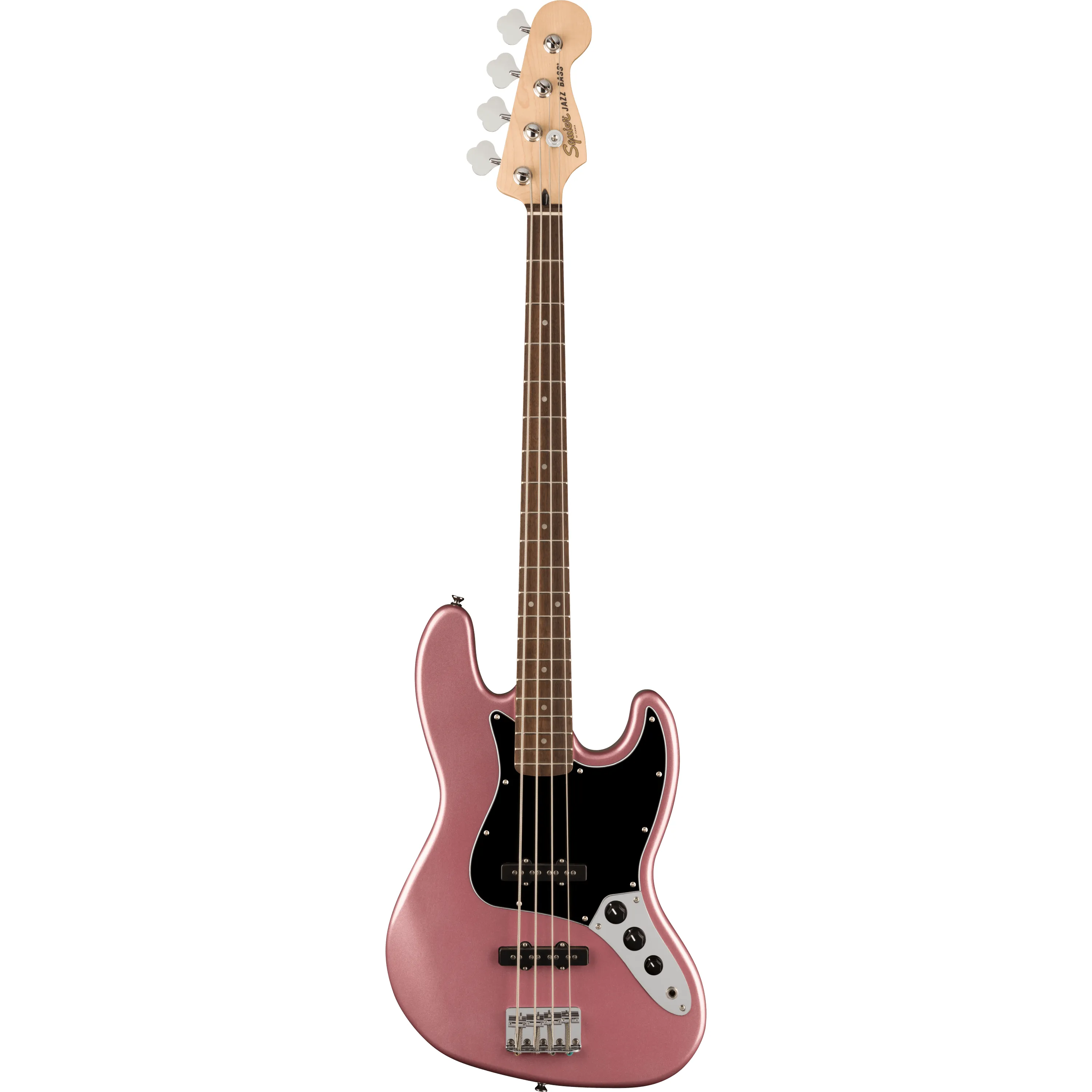Squier Affinity Jazz Bass IL Burgundy Mist front view