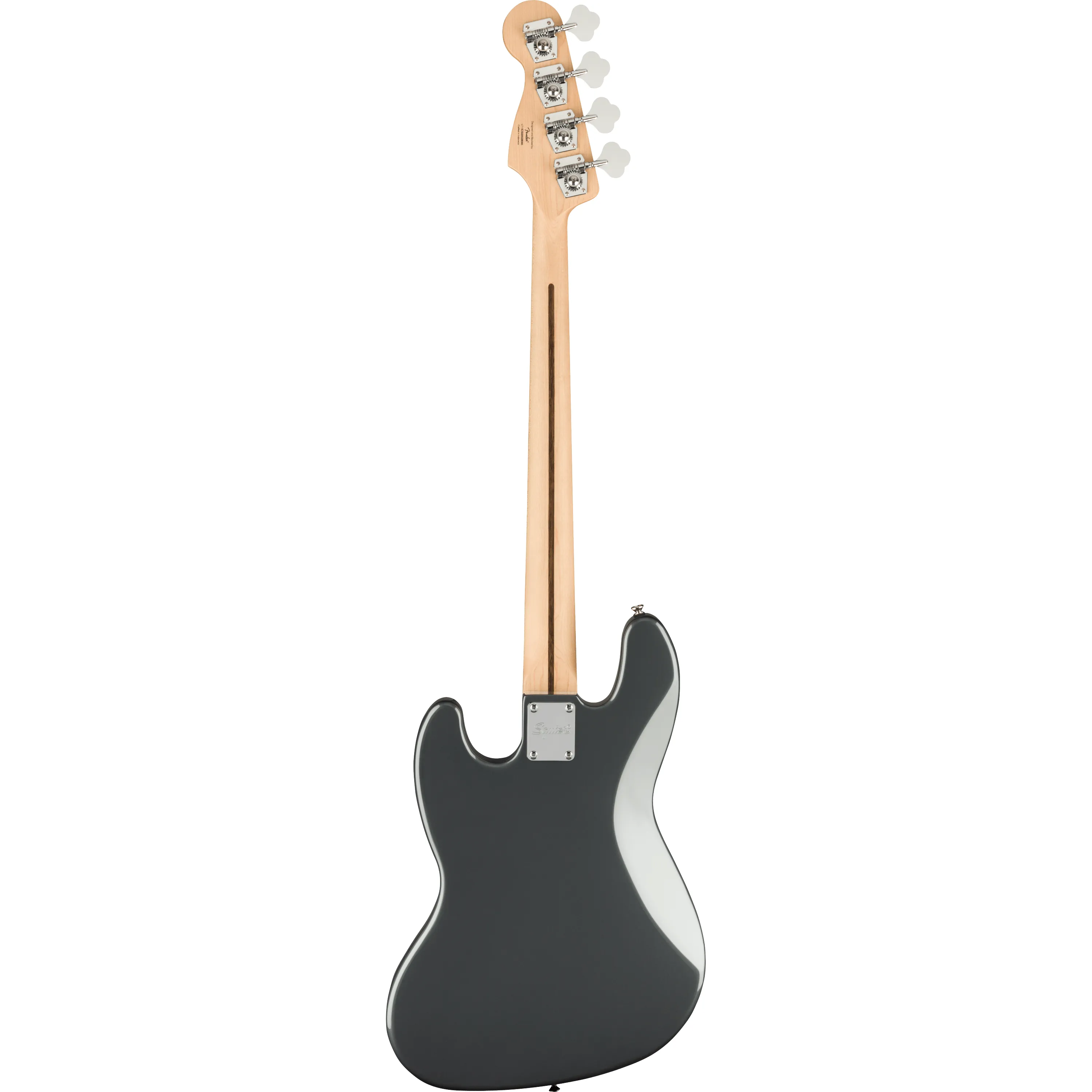 Squier Affinity Jazz Bass IL Charcoal Frost Metallic back view