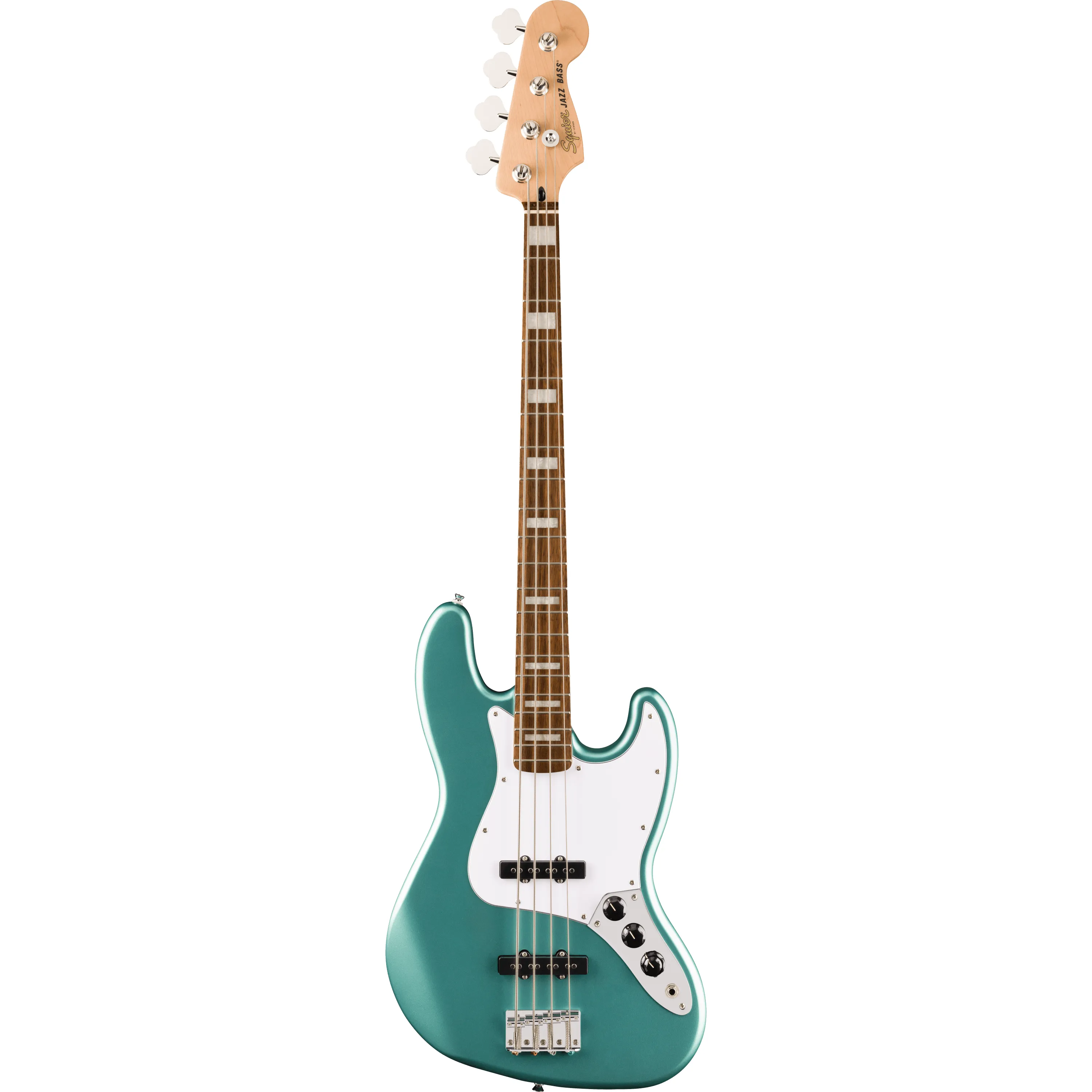 Squier Affinity Active Jazz Bass IL Mystic Sea Foam Green front view