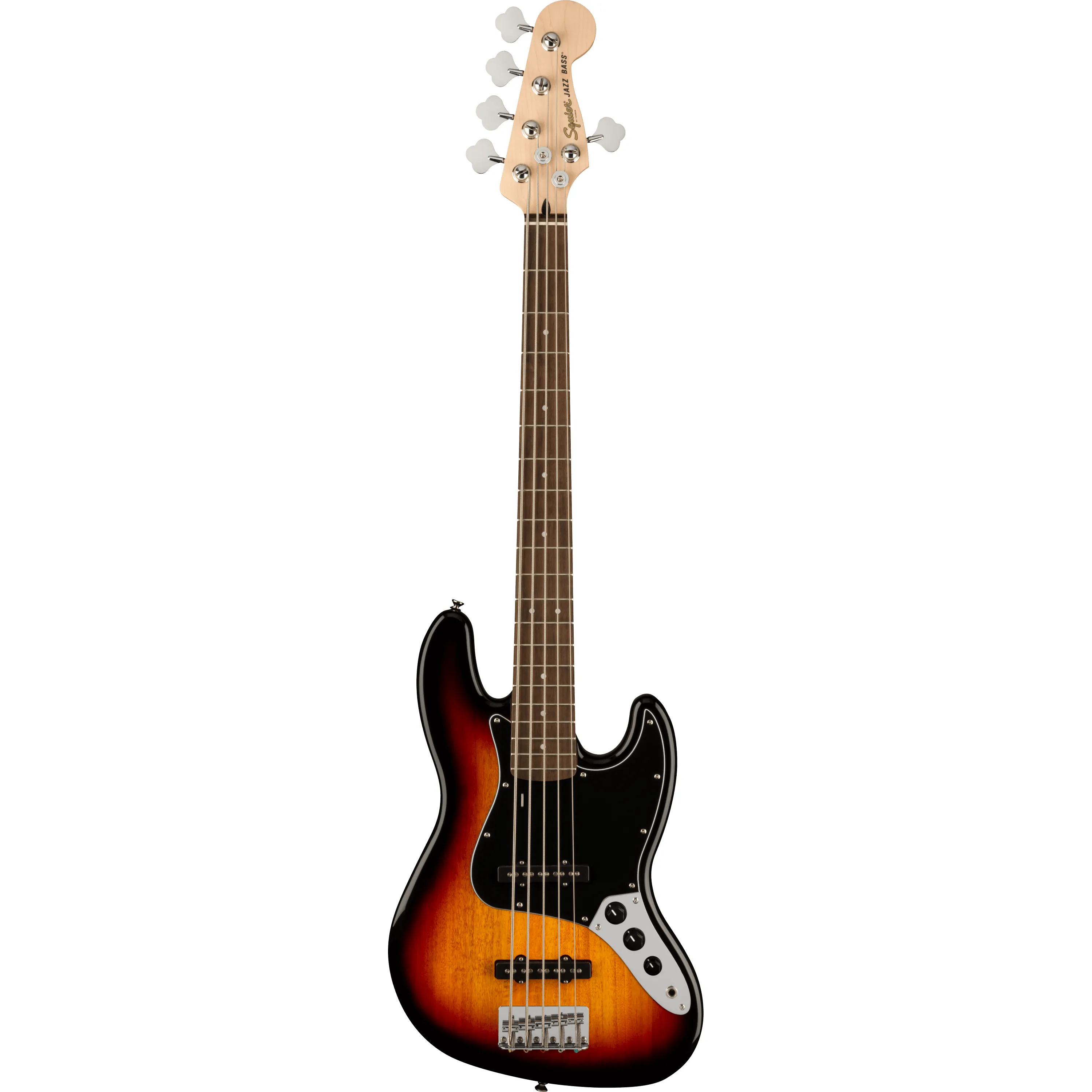 Squier Affinity Jazz Bass V IL 3-Color Sunburst front view