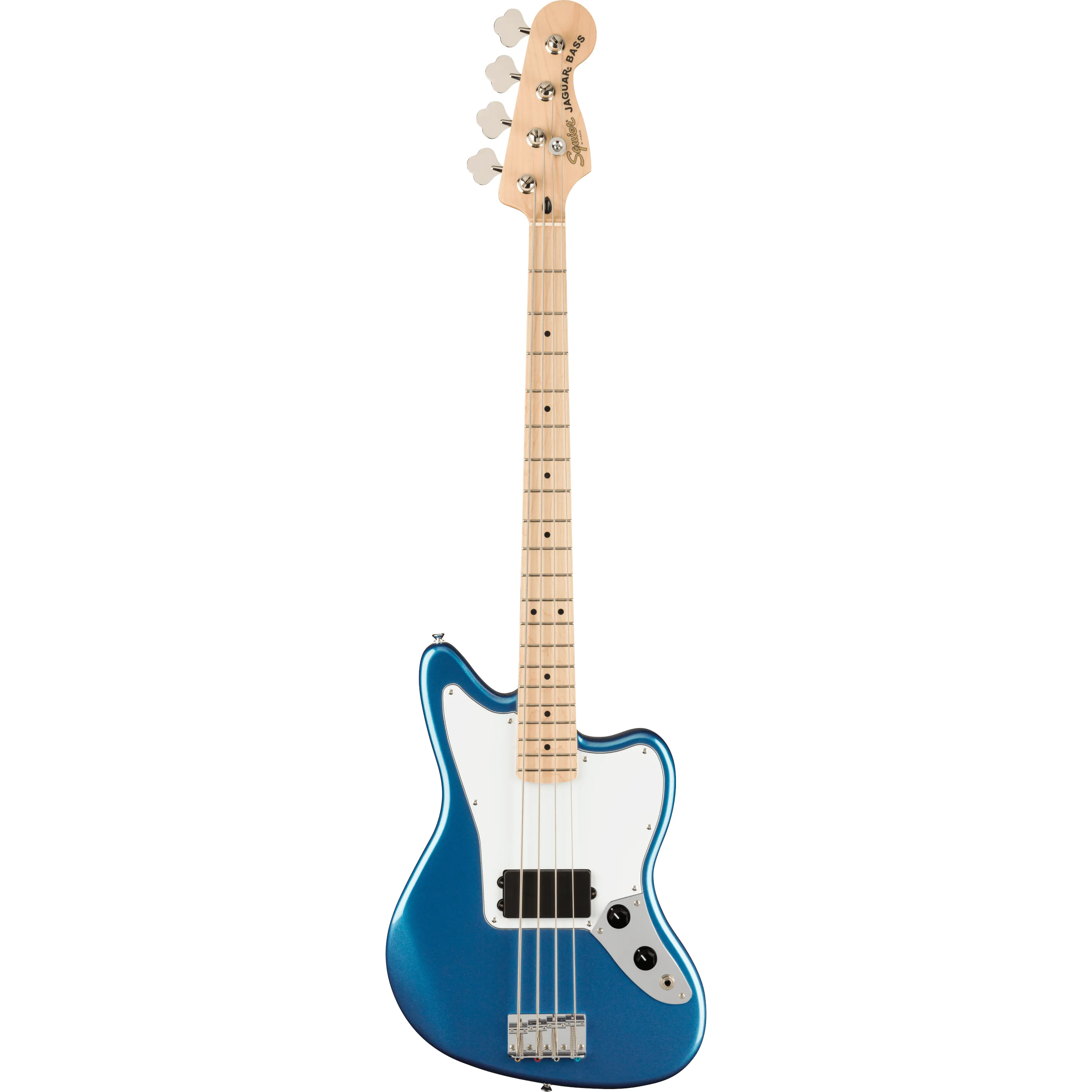 Squier Affinity Jaguar Bass H MN Lake Placid Blue front view