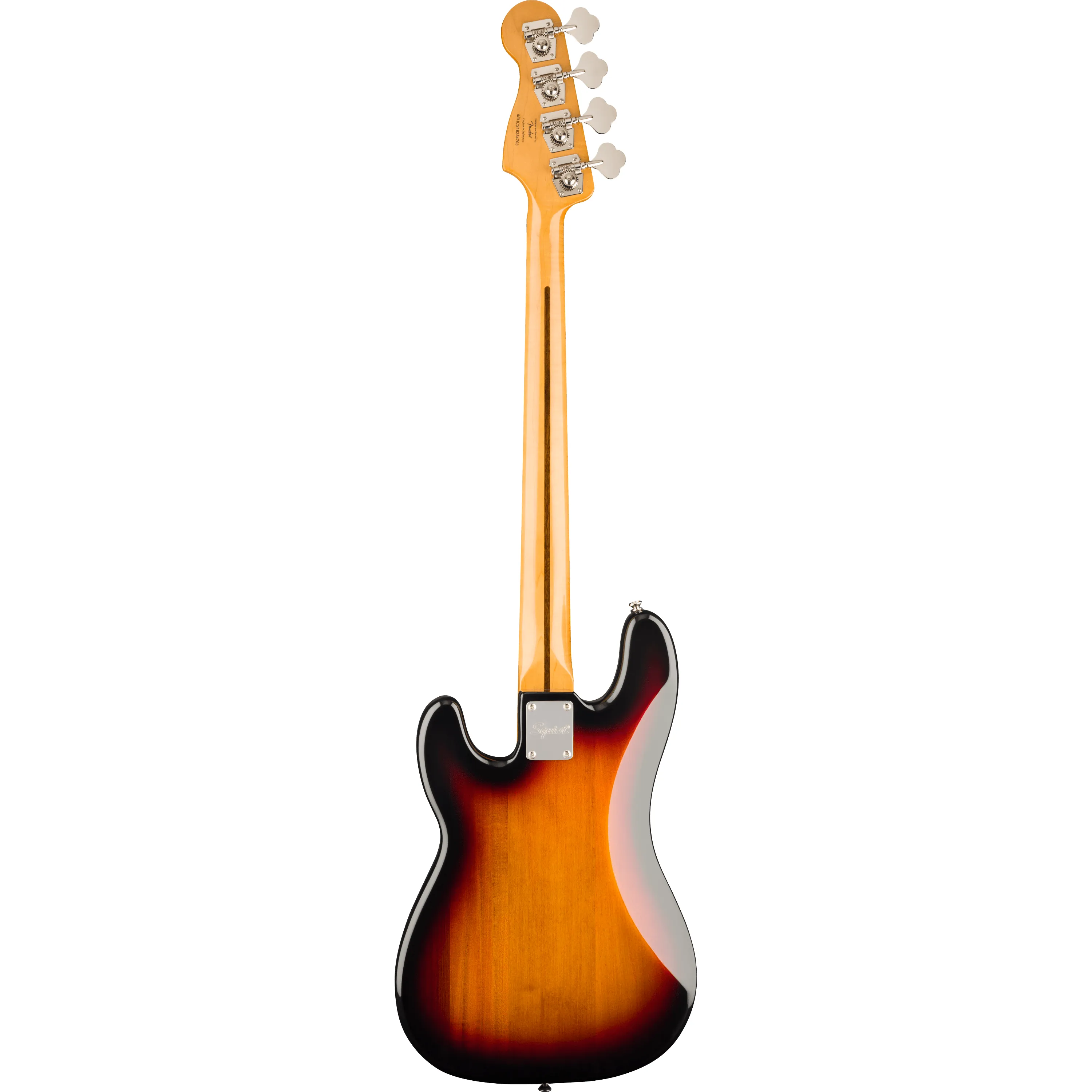 Squier Classic Vibe 60s Precision Bass IL 3-Color Sunburst back view