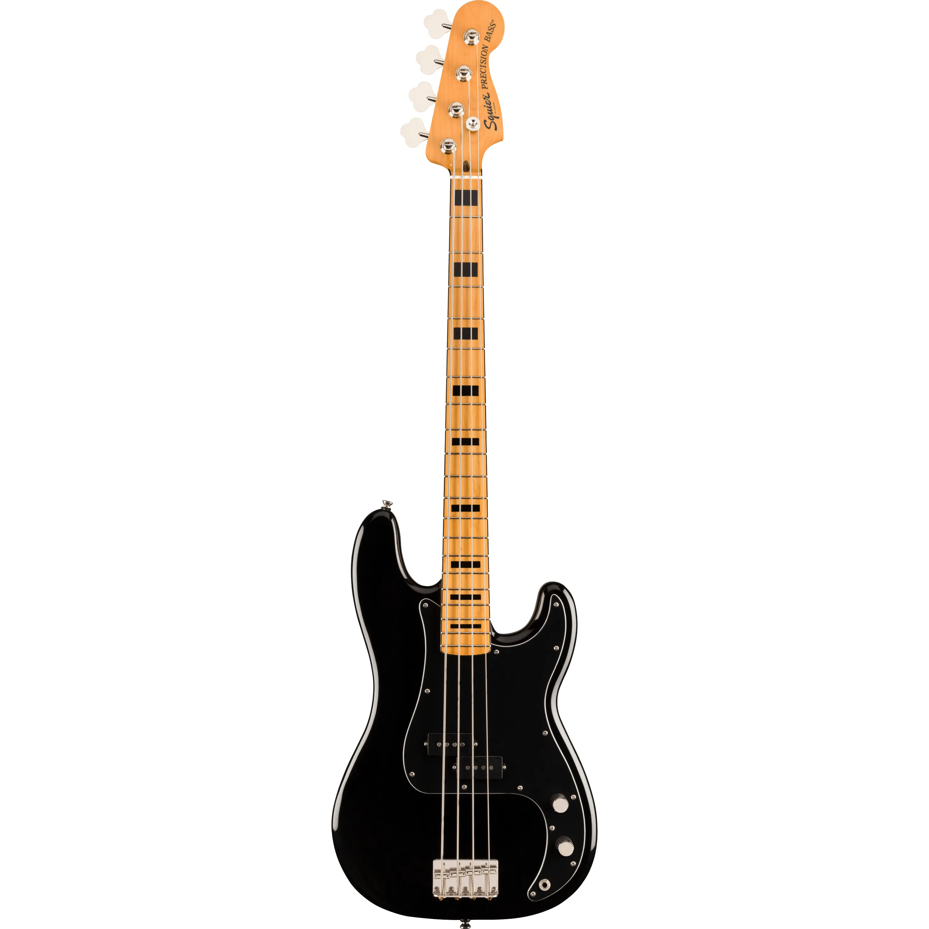 Squier Classic Vibe 70s Precision Bass MN Black front view