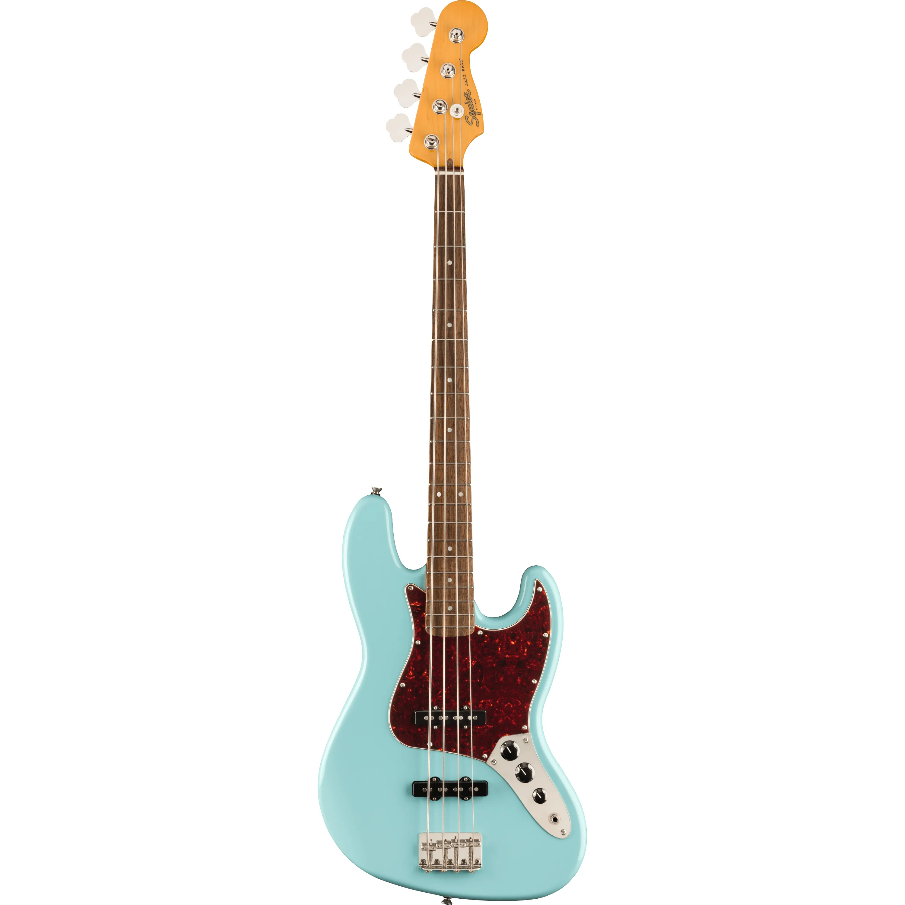 Squier Classic Vibe 60s Jazz Bass IL Daphne Blue front view