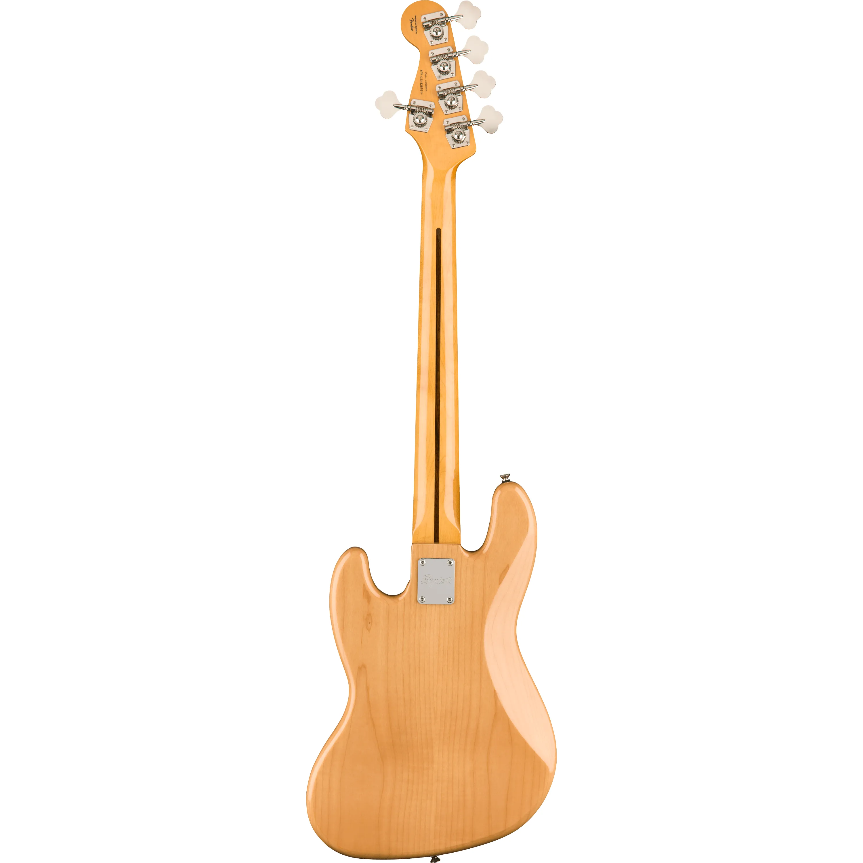 Squier Classic Vibe 70s Jazz Bass V MN Natural back view