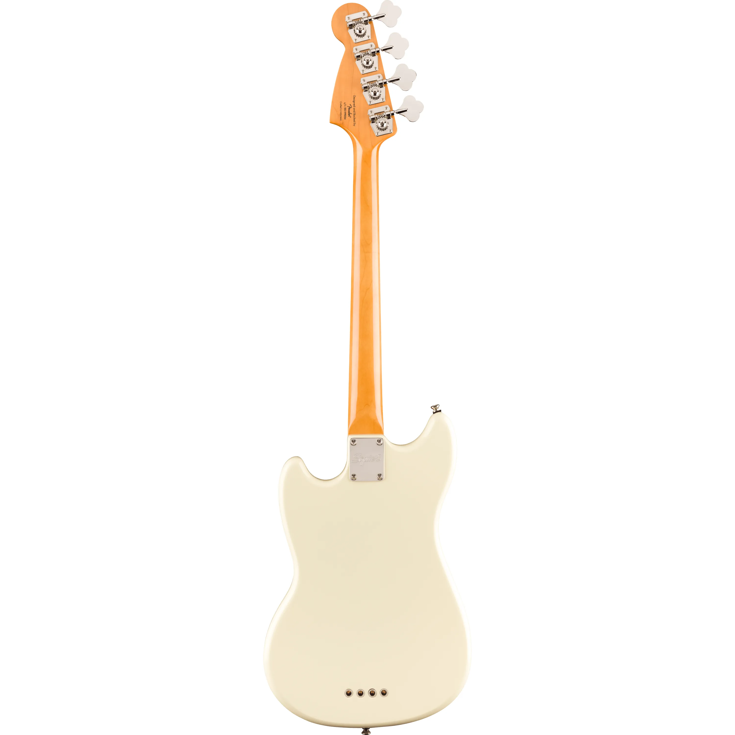 Squier Classic Vibe 60s Mustang Bass IL Olympic White back view