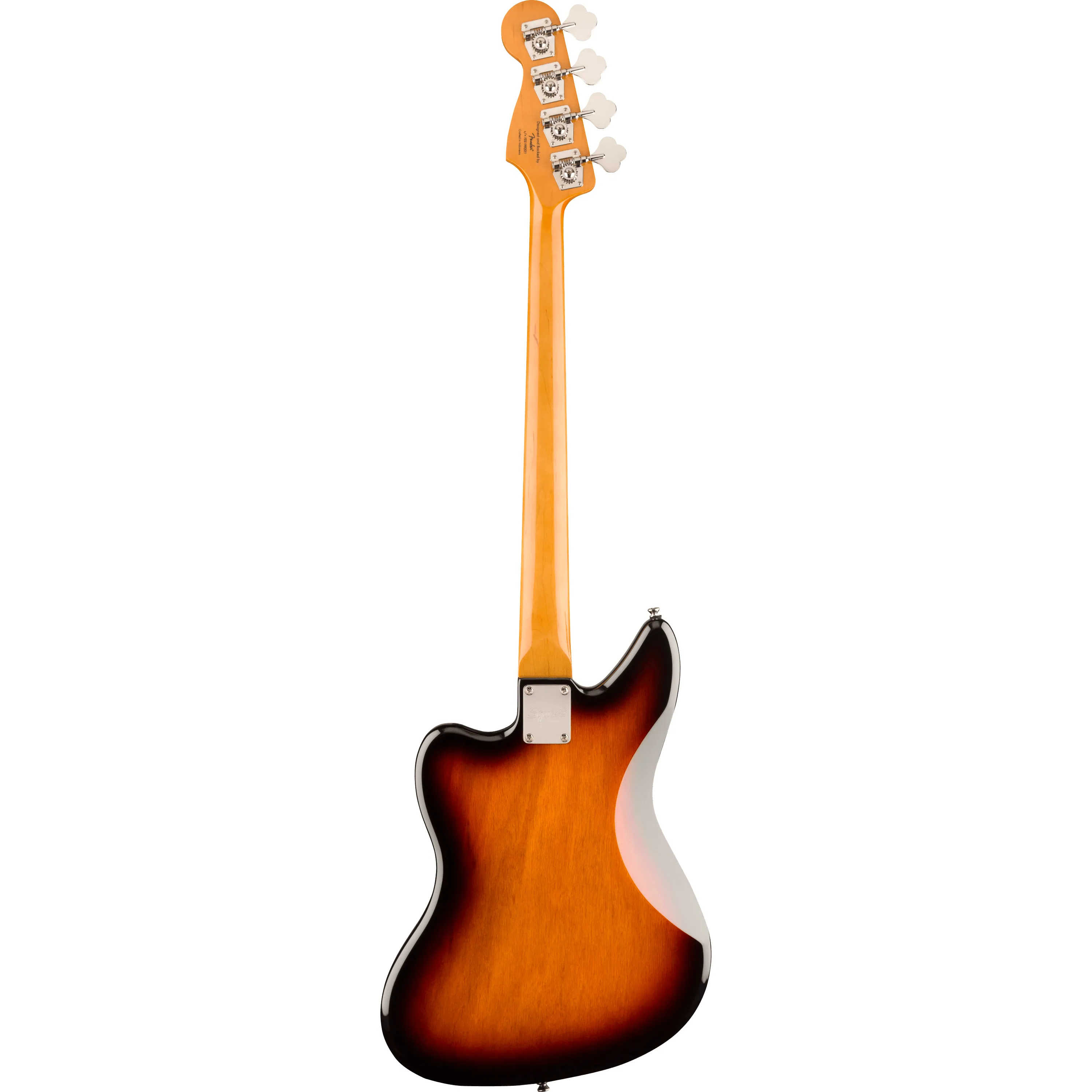 Squier Classic Vibe Jaguar Bass IL 3-Color Sunburst back view