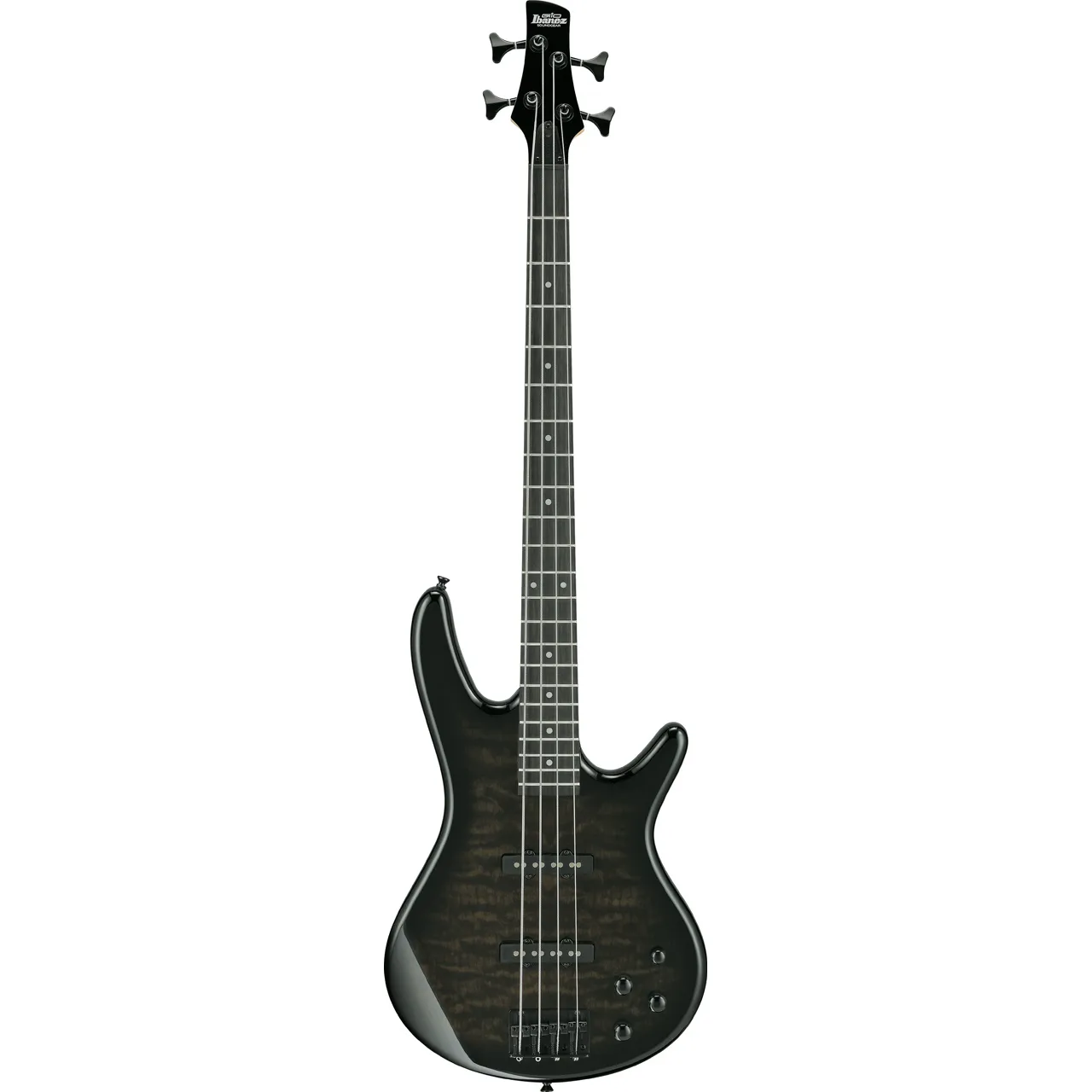 Ibanez GSR280QA Gio Transparent Black Sunburst front view