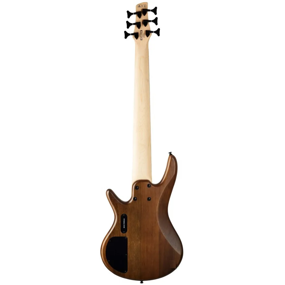 Ibanez GSR206B Gio Walnut Flat back view