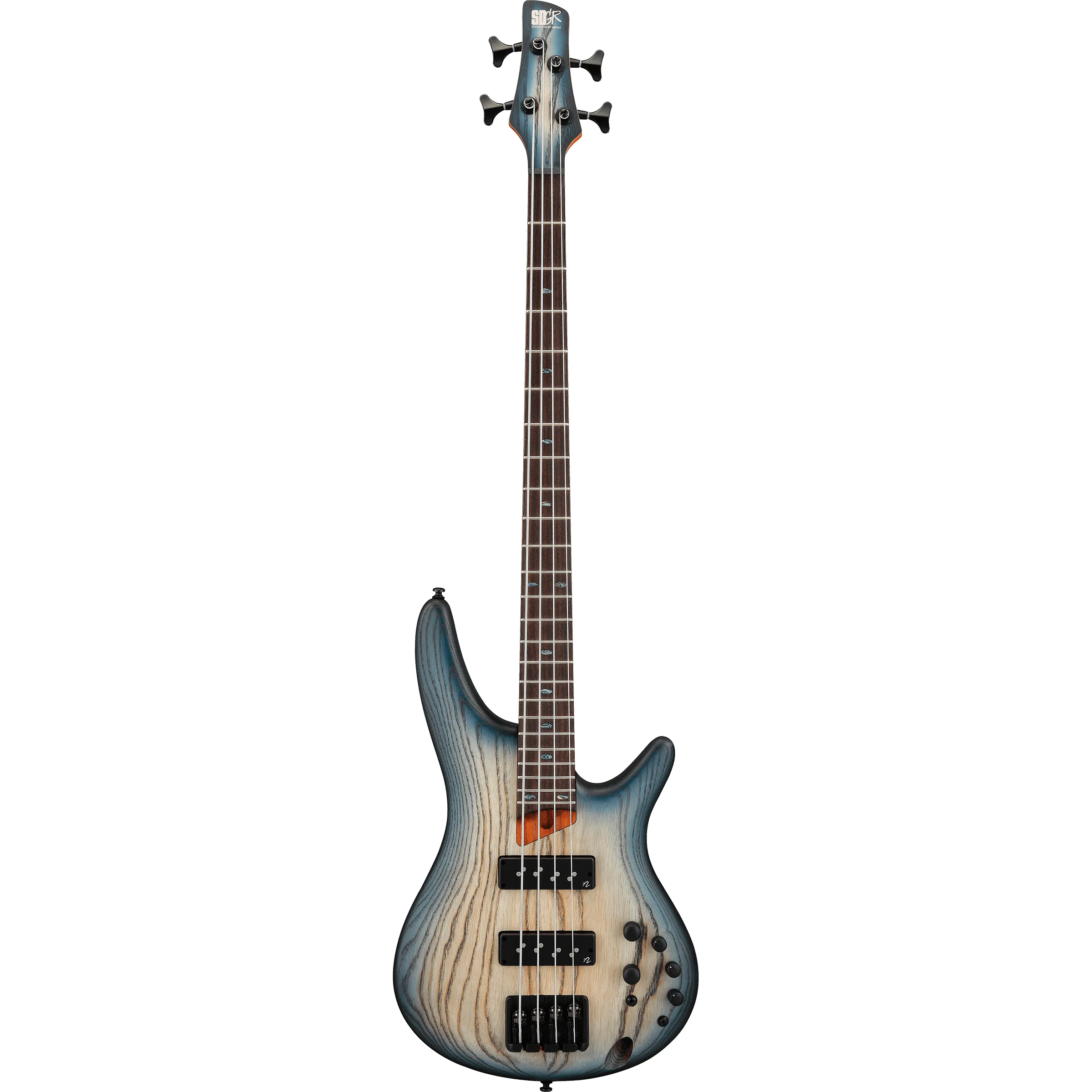 Ibanez SR600E Standard Cosmic Blue Starburst Flat front view