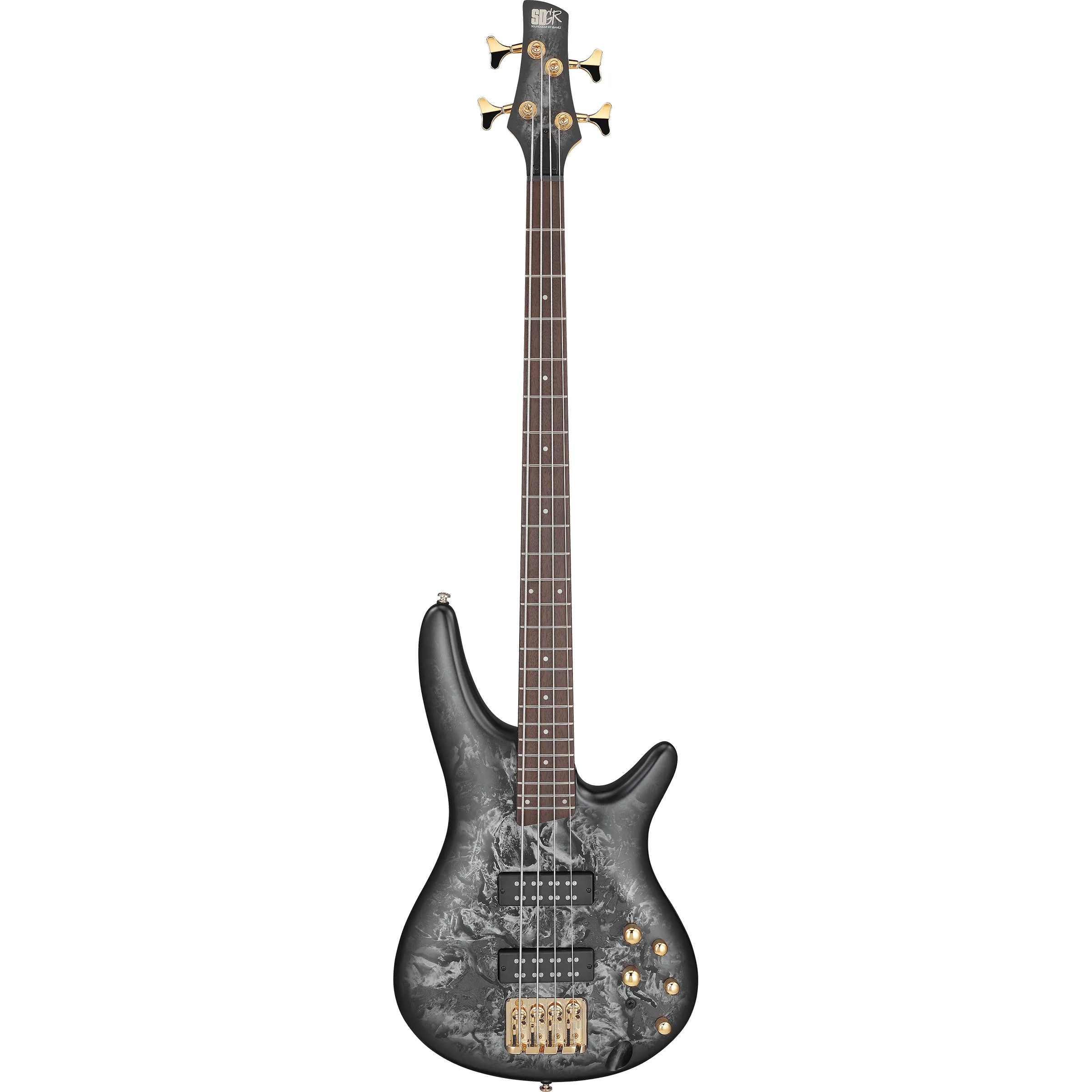Ibanez SR300EDX Standard Black Ice Frozen Matte front view