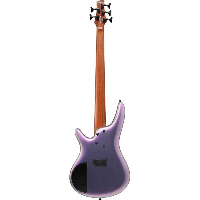 Ibanez SR505E Standard Black Aurora Burst back view