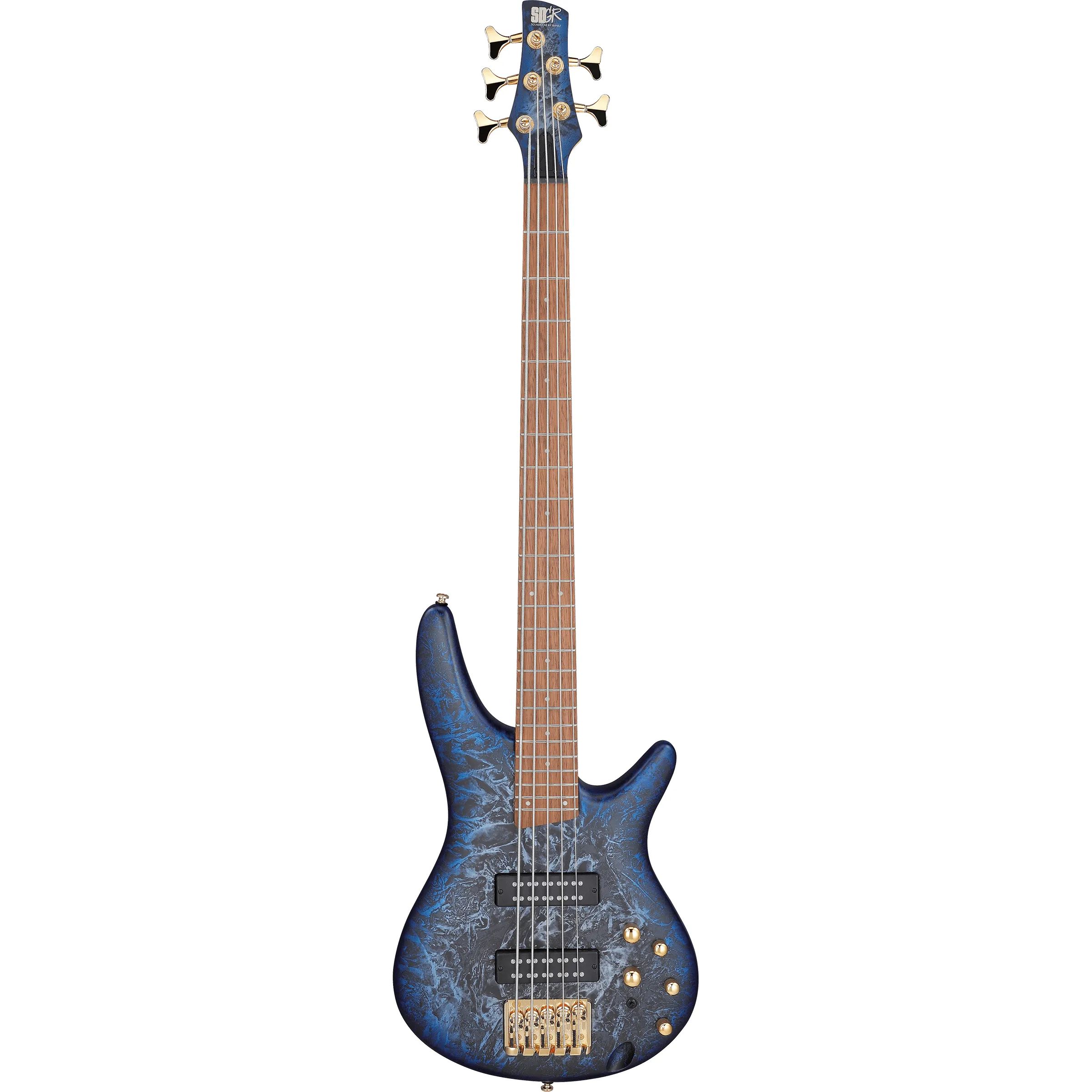 Ibanez SR305EDX Standard Cosmic Blue Frozen Matte front view