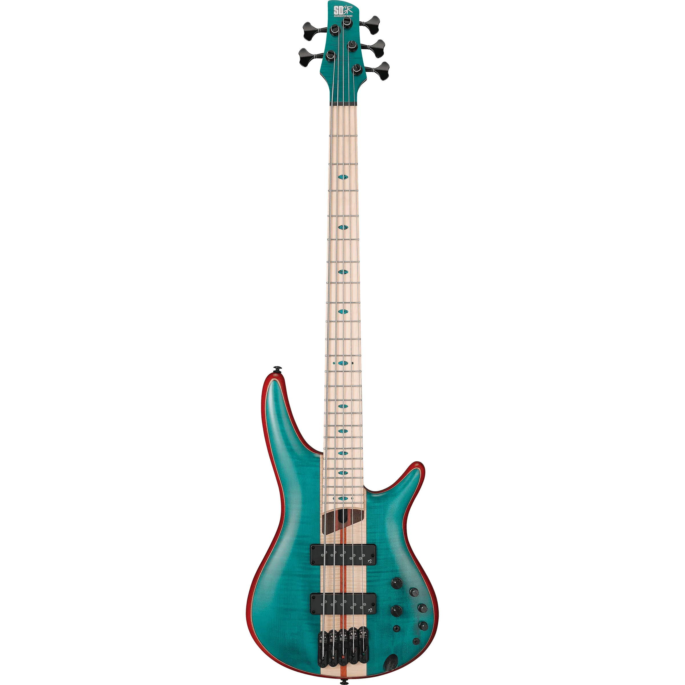 Ibanez SR1425B Premium Caribbean Green Low Gloss front view