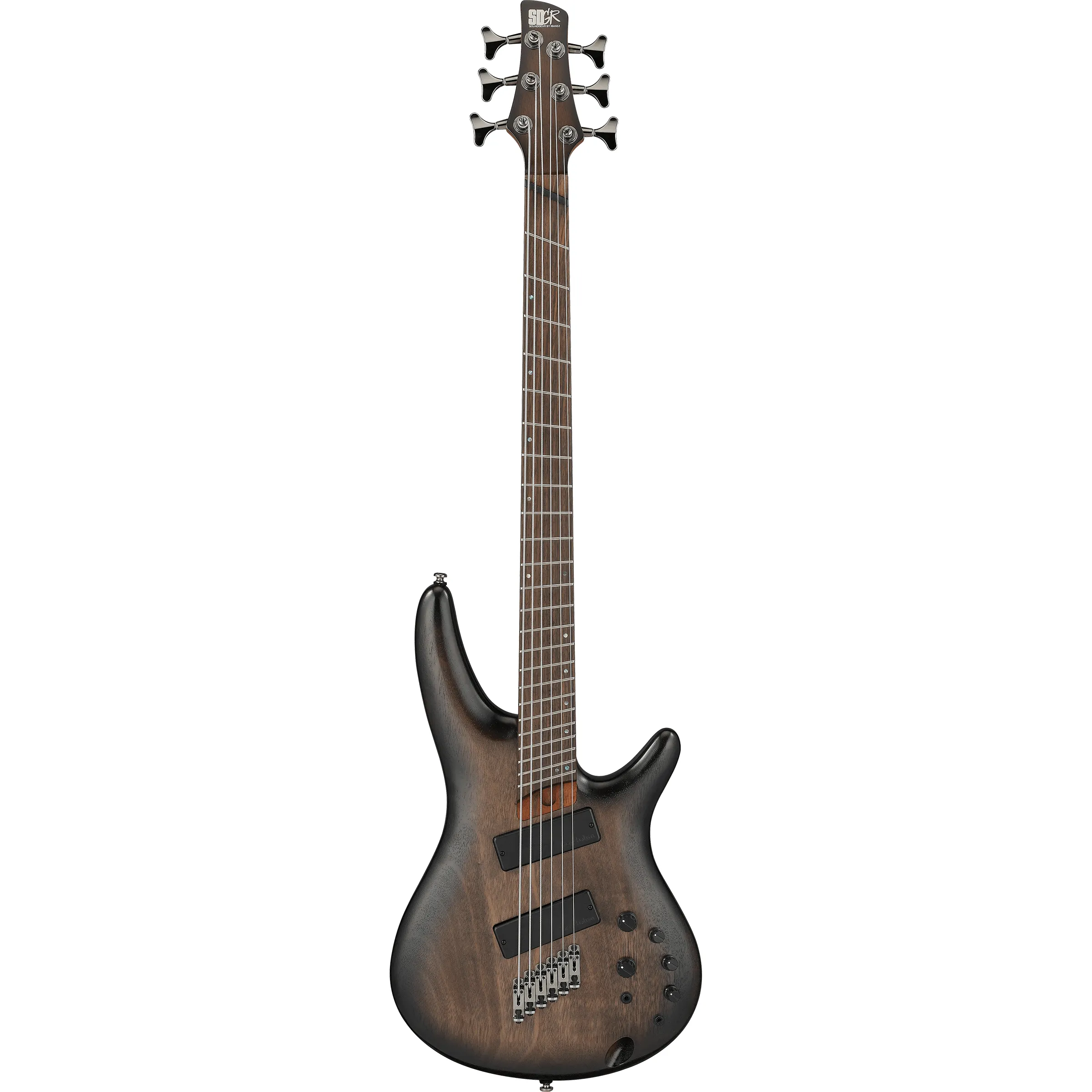 Ibanez SRC6MS Workshop Black Stained Burst Low Gloss front view