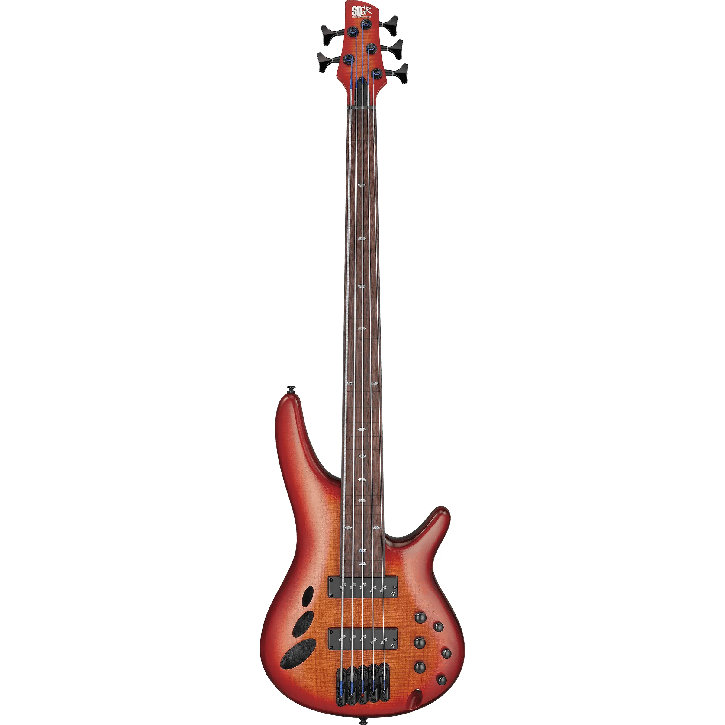 Ibanez SRD905F Workshop Brown Topaz Burst Low Gloss front view