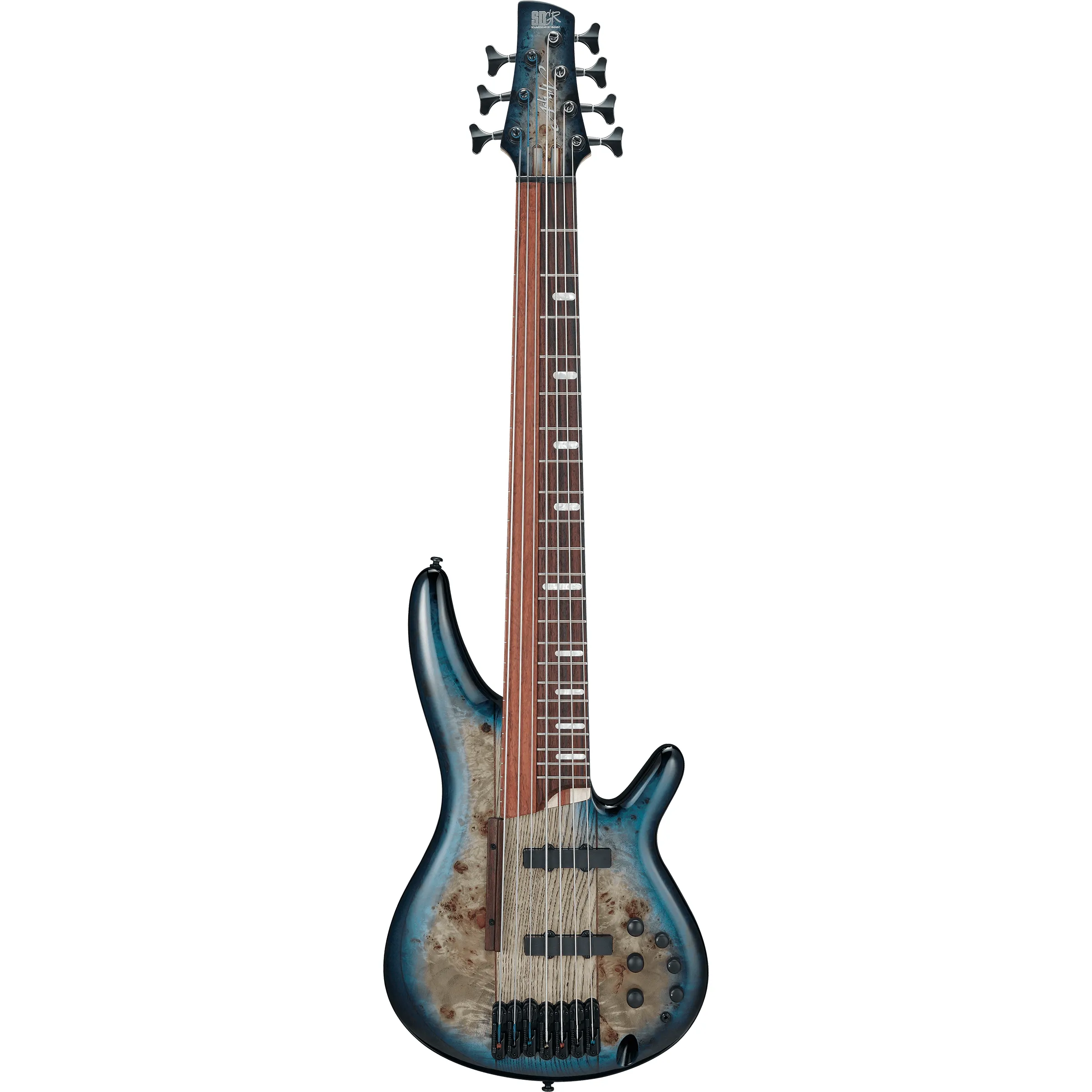 Ibanez SRAS7 Workshop Cosmic Blue Starburst front view