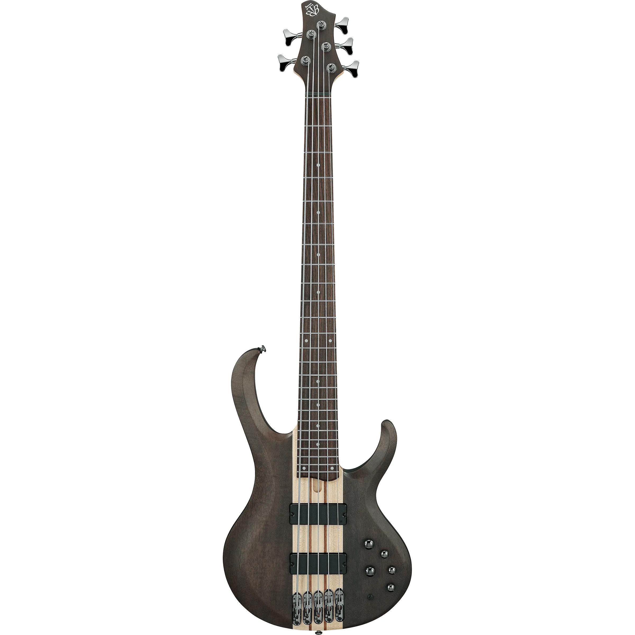 Ibanez BTB605 Standard Transparent Gray Flat front view
