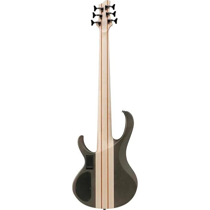 Ibanez BTB606 Standard Transparent Gray Flat back view