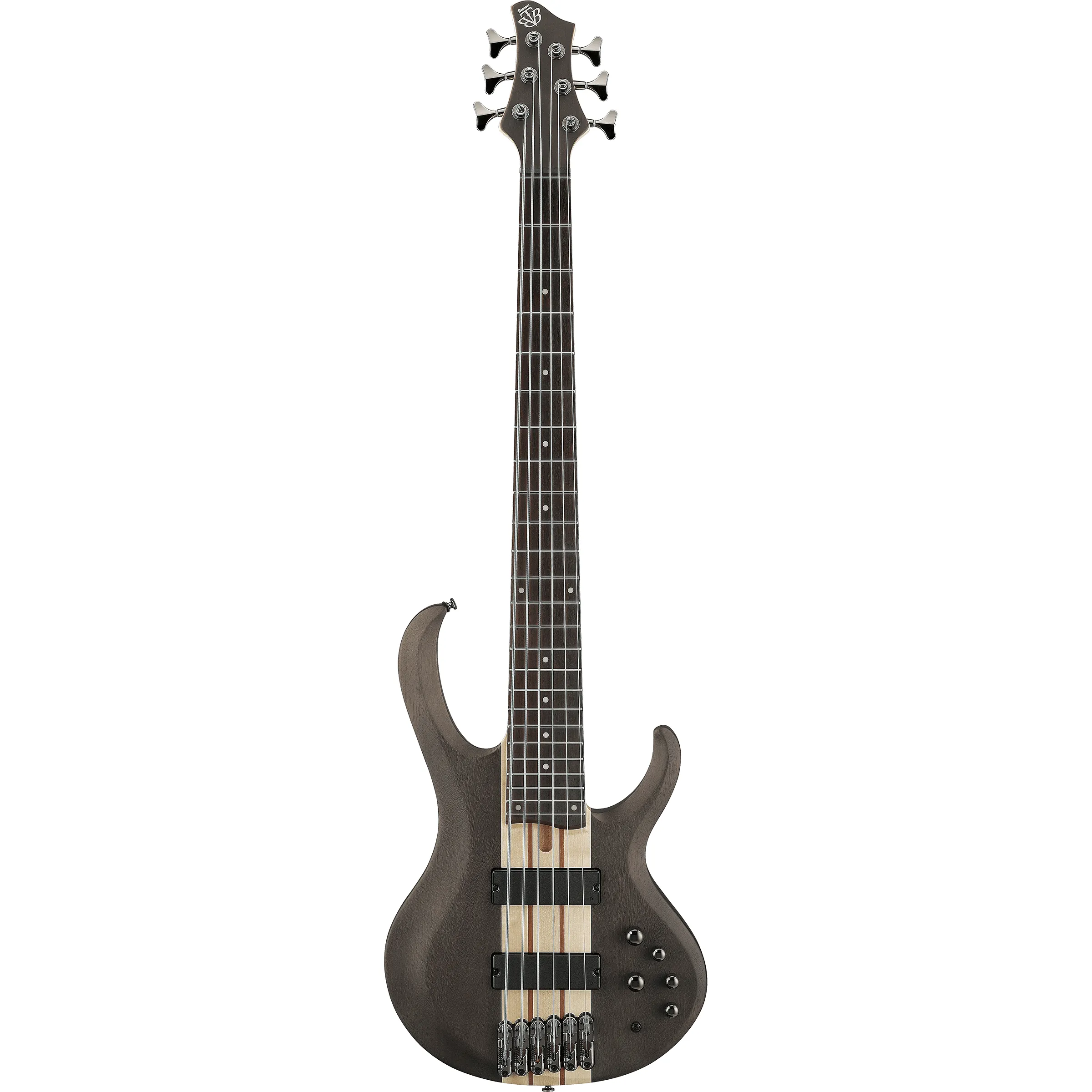Ibanez BTB606 Standard Transparent Gray Flat front view