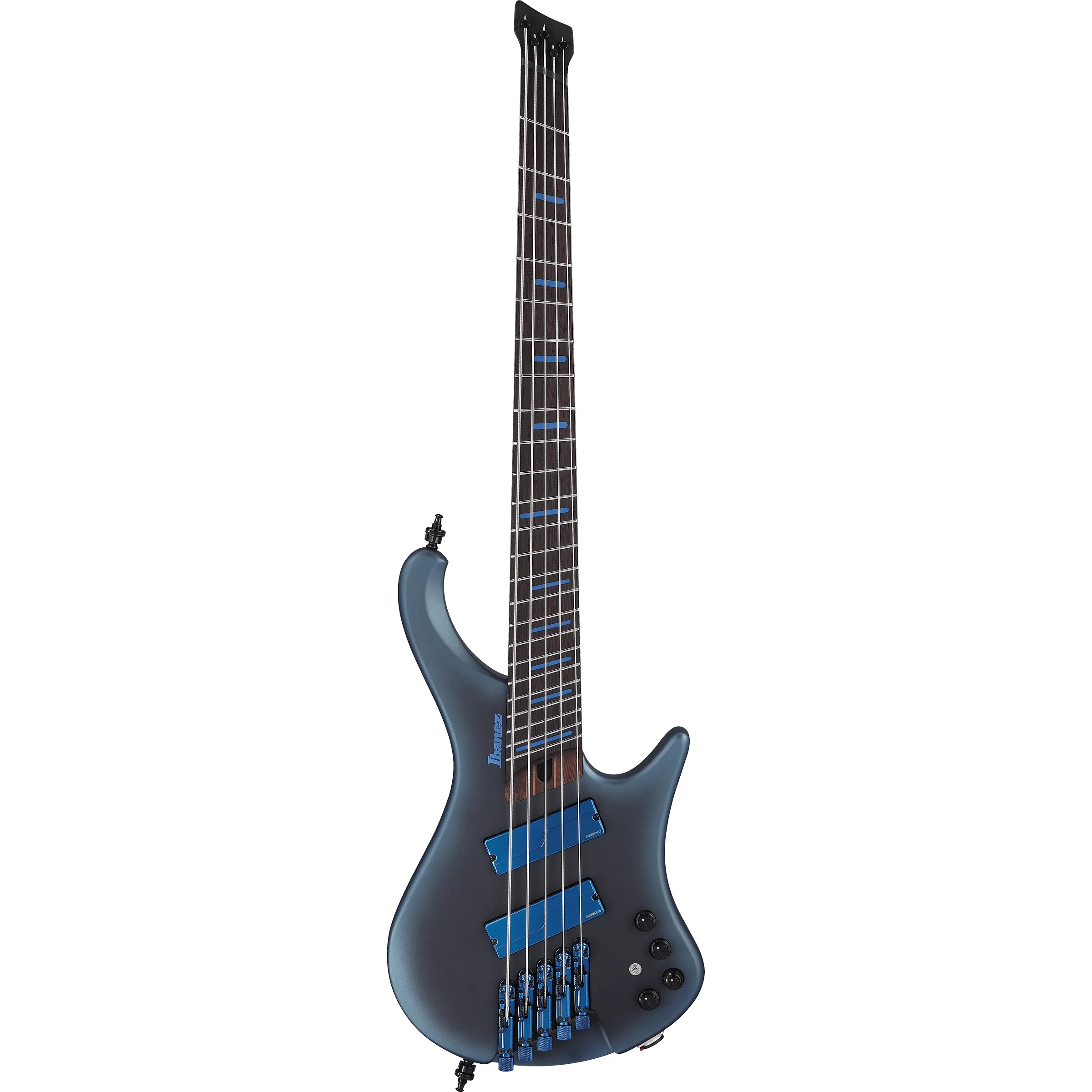Ibanez EHB5MSBSP Workshop Midnight Arctic Ocean Matte front view