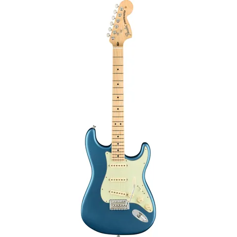 Fender American Performer Stratocaster MN Satin Lake Placid Blue front view
