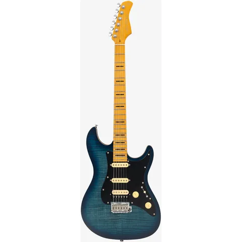 Sire Larry Carlton S7 FM New Gen Transparent Blue Satin front view