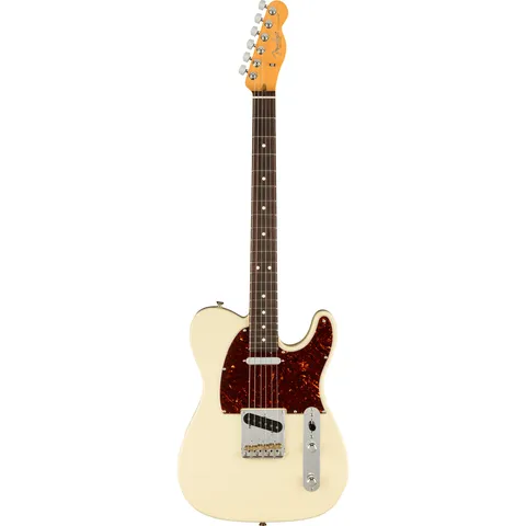 Fender American Professional II Telecaster RW Olympic White front view