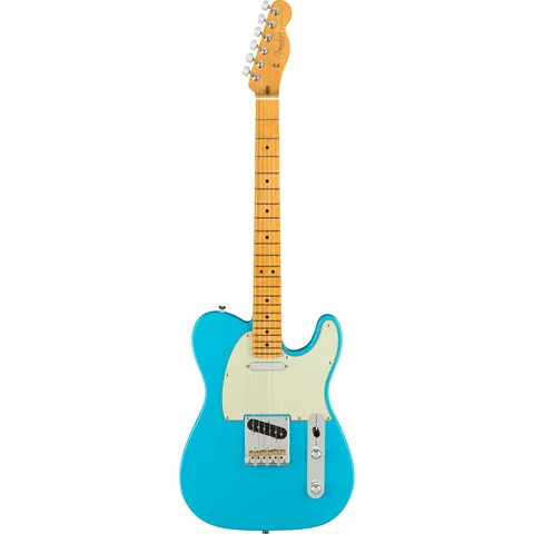 Fender American Professional II Telecaster MN Miami Blue front view
