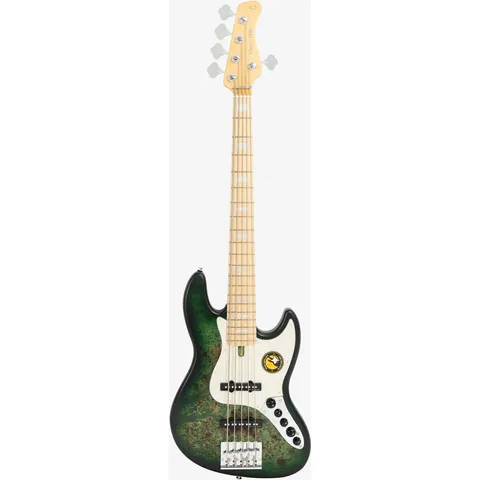 Sire Marcus Miller V7 Ash Reissue 5-String Transparent Green Satin front view
