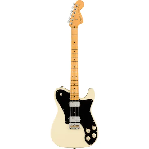 Fender American Professional II Telecaster Deluxe MN Olympic White front view