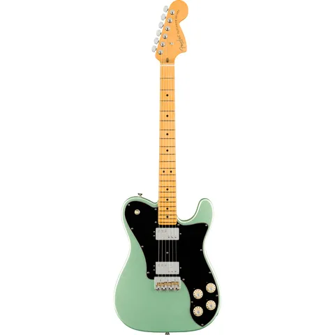 Fender American Professional II Telecaster Deluxe MN Mystic Surf Green front view